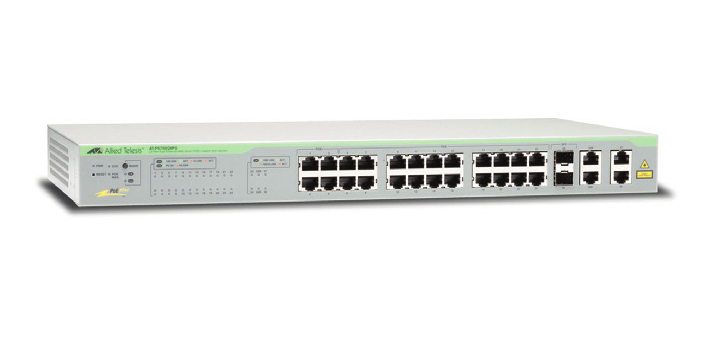 Allied Telesis AT-FS750/28PS-50 Managed Fast Ethernet (10/100) Power over Ethernet (PoE) 1U Grijs (AT-FS750/28PS-50) thumbnail