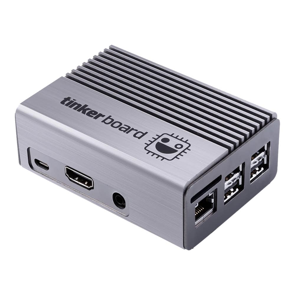 ASUS Tinker Fanless Aluminum Case Hoes(je) Zilver (90AN01U0-M0XAY0) thumbnail