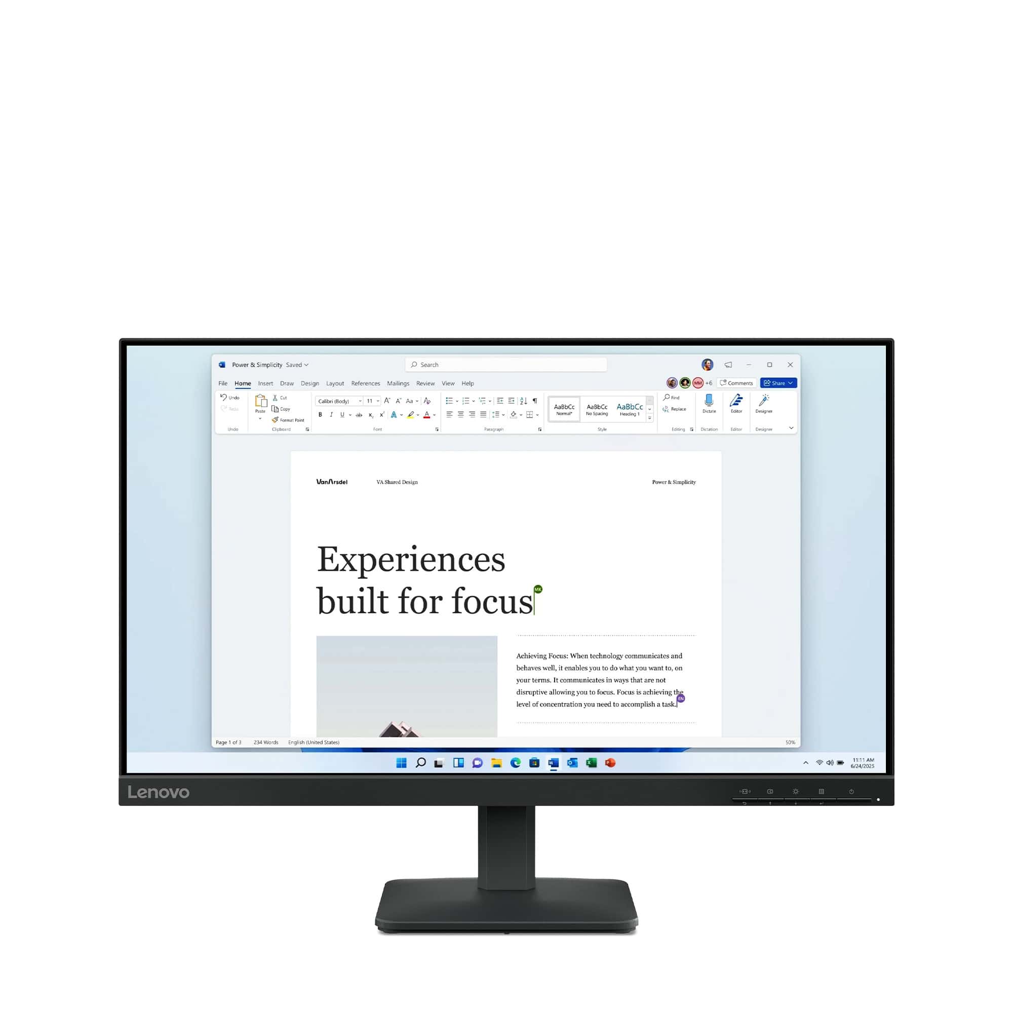 Lenovo L24-4e computer monitor 60,5 cm (23.8) 1920 x 1080 Pixels Full HD LCD Zwart (68C2KAC1EU) thumbnail