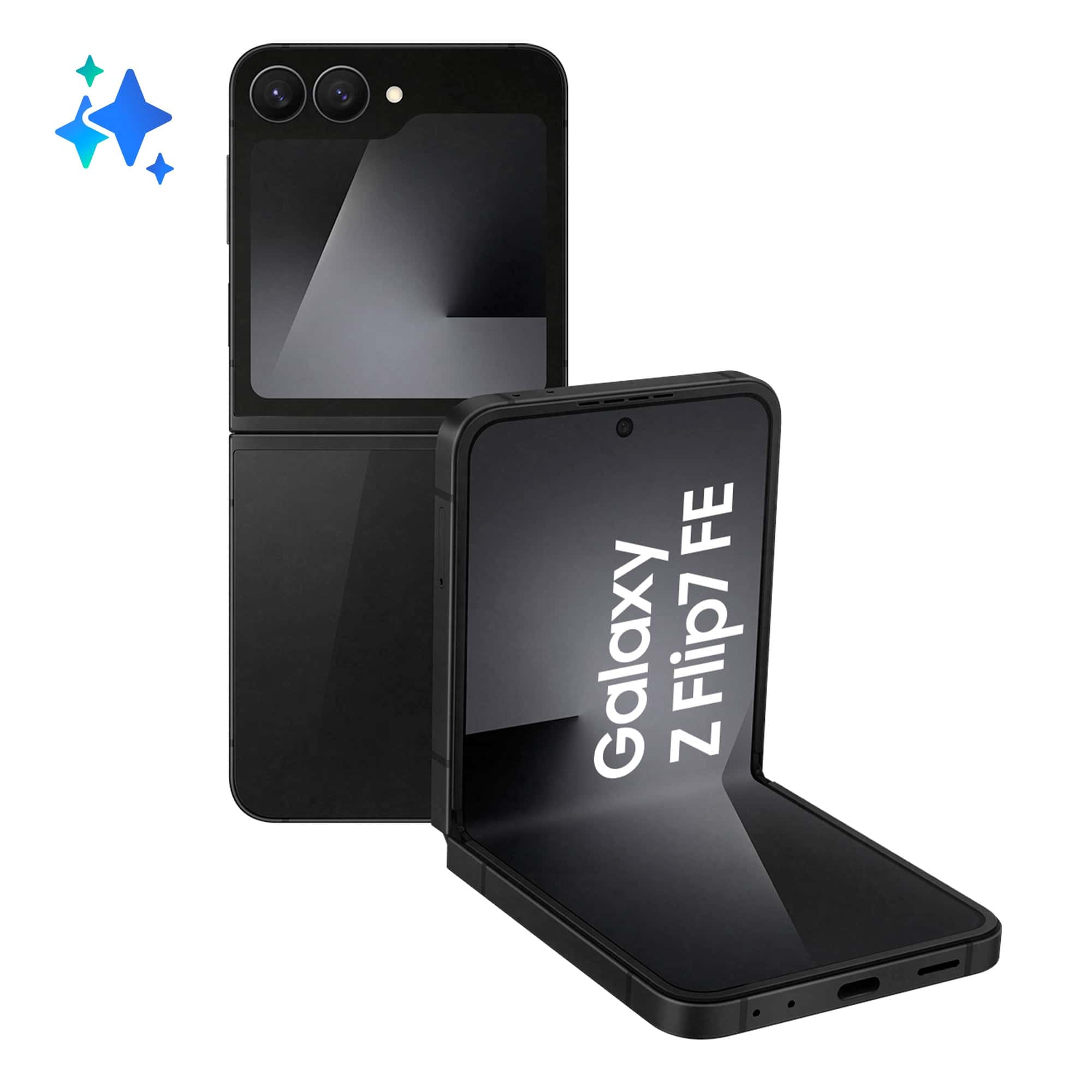 Samsung Galaxy Z Flip7 FE 17 cm (6.7) 5G 8 GB 256 GB 4000 mAh Zwart (SM-F761BZKHEUE) thumbnail