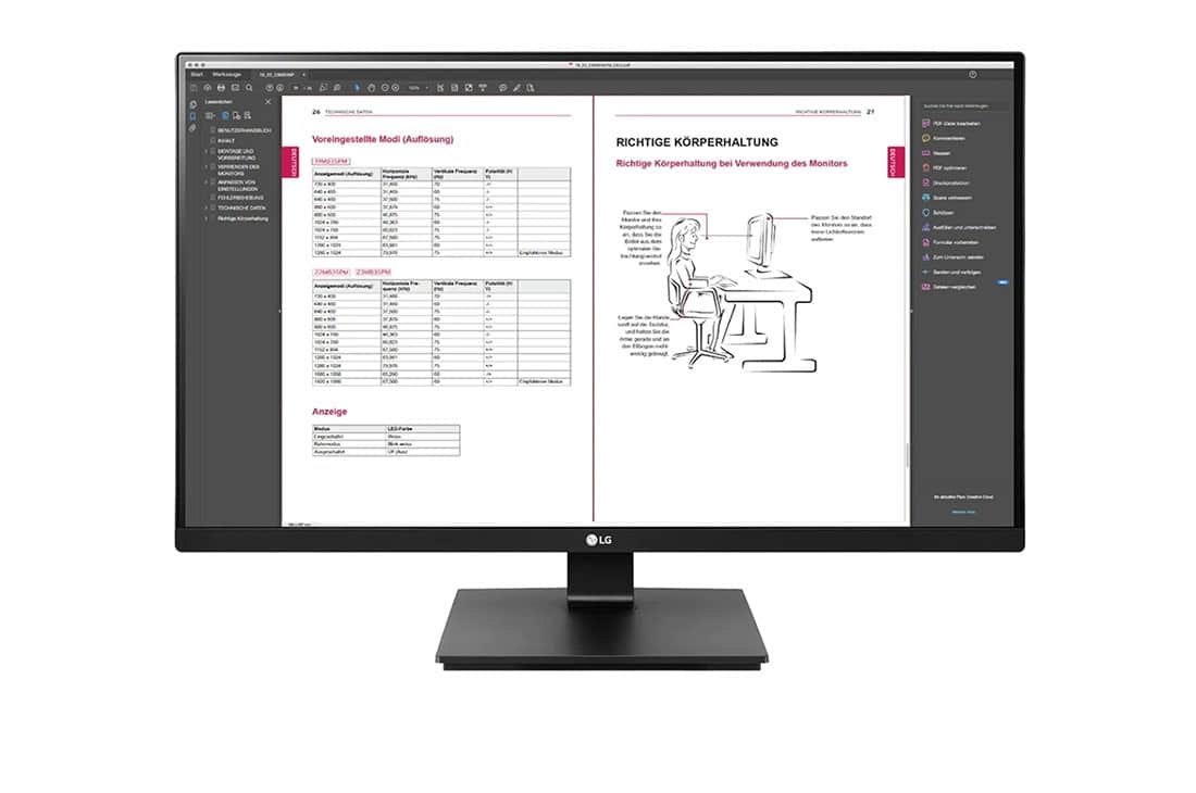 LG 27BN65QP-B computer monitor 68,6 cm (27) 2560 x 1440 Pixels Quad HD LCD Zwart (27BN65QP-B) thumbnail