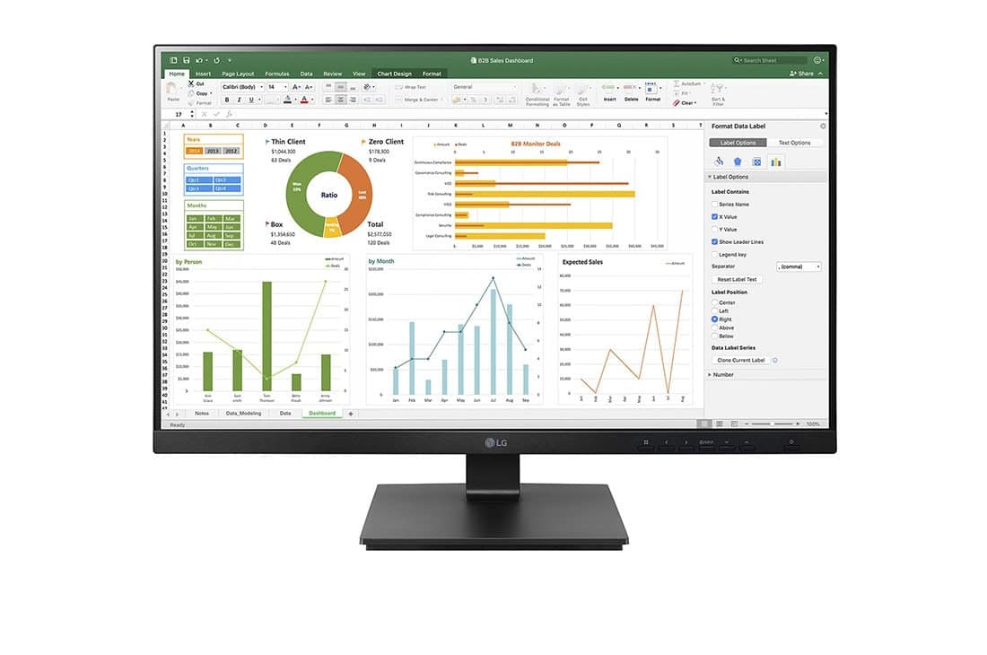 LG 27BN65YP-B computer monitor 68,6 cm (27) 1920 x 1080 Pixels Full HD LCD Zwart (27BN65YP-B) thumbnail