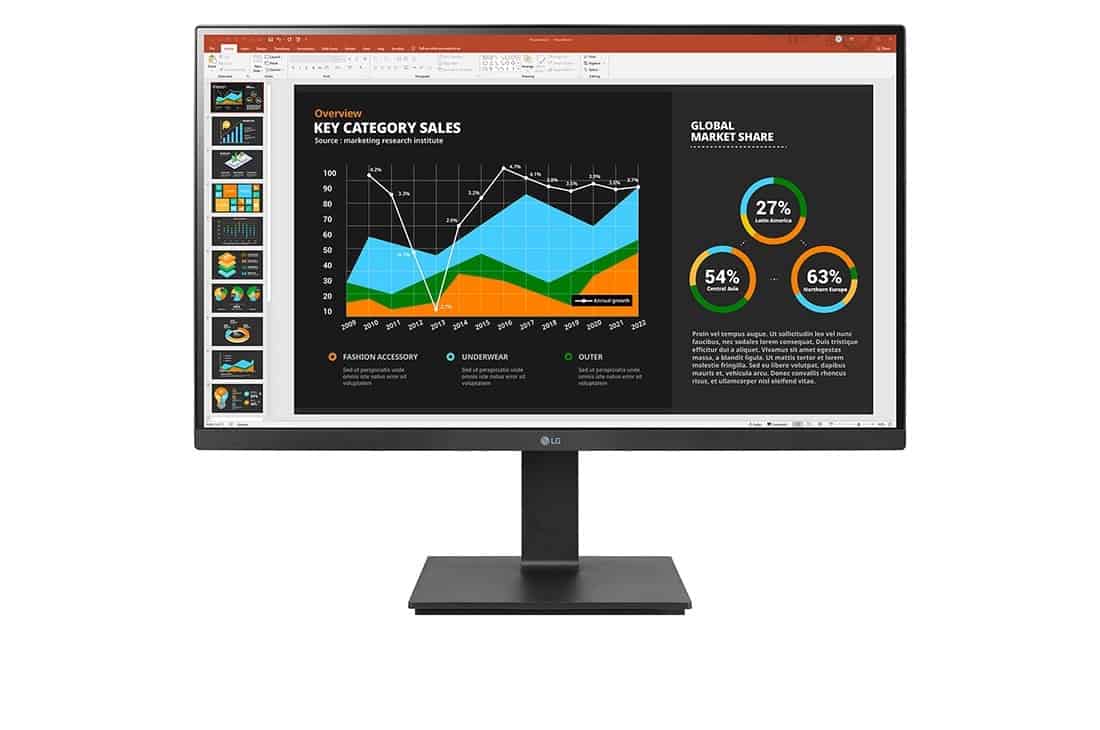 LG 27BQ75QB-B computer monitor 68,6 cm (27) 2560 x 1440 Pixels Quad HD LCD Zwart (27BQ75QB-B) thumbnail