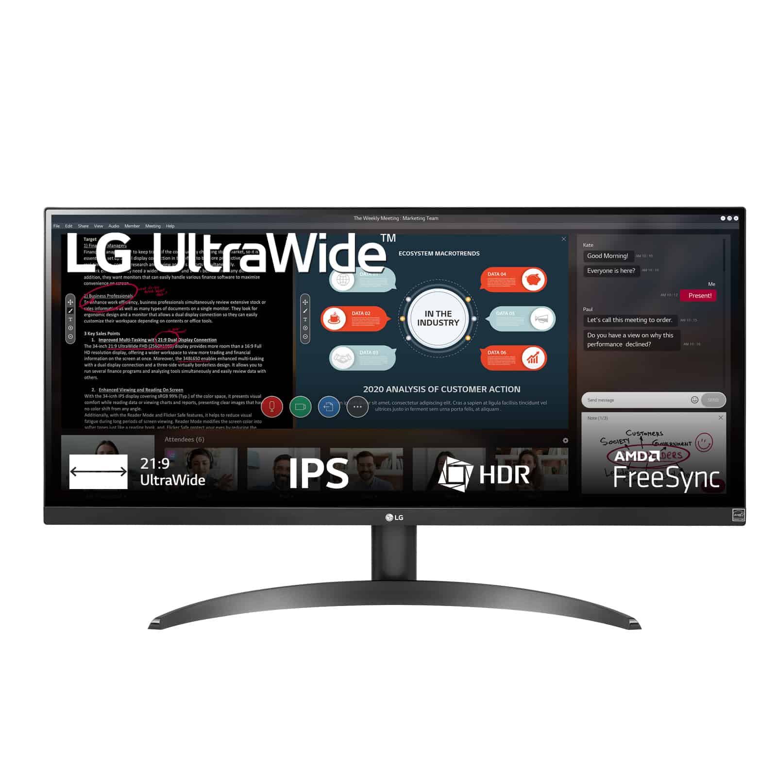 LG 29WP500-B 73,7 cm (29) 2560 x 1080 Pixels UltraWide Full HD LED Zwart (29WP500-B) thumbnail
