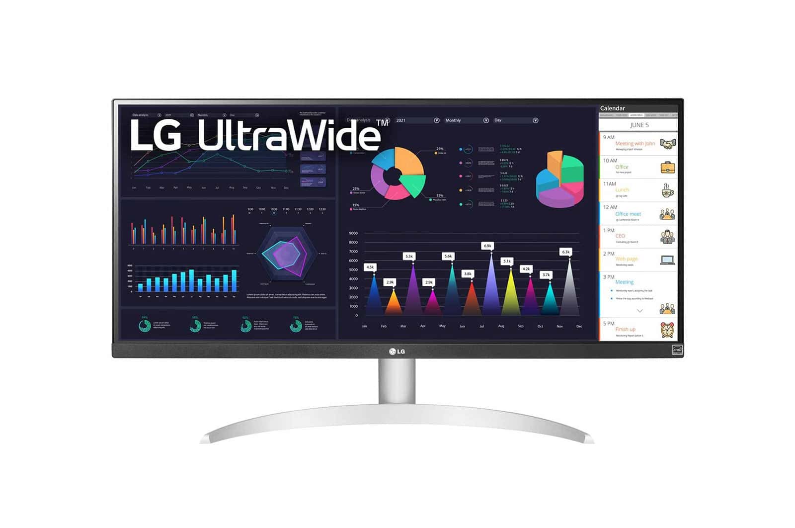 LG 29WQ600-W.AEU computer monitor 73,7 cm (29) 2560 x 1080 Pixels Full HD LCD Tafelblad Wit (29WQ600-W) thumbnail