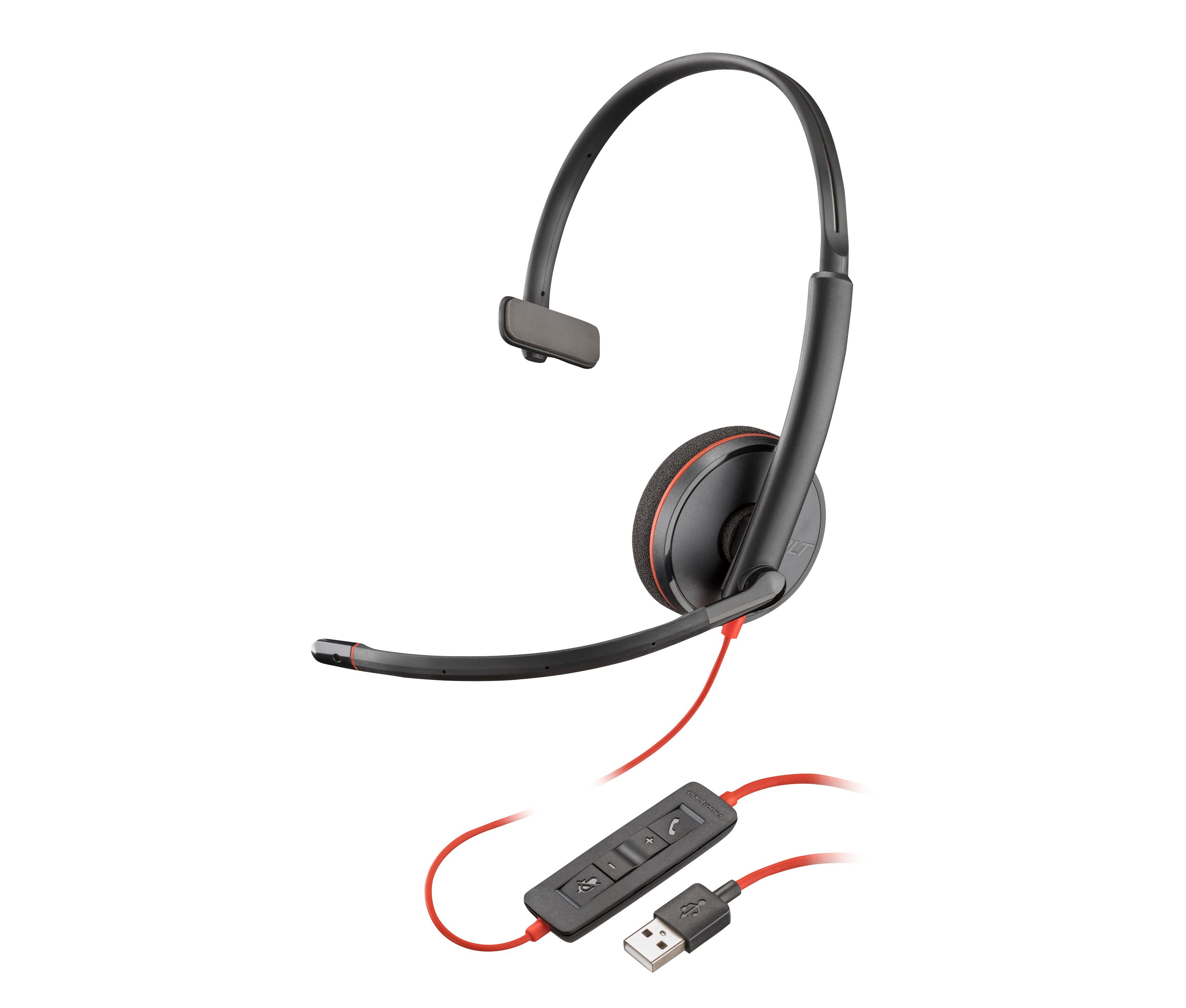HP Poly Poly Blackwire C3210 zwarte USB-A-headset (bulk) (77R24A6) thumbnail