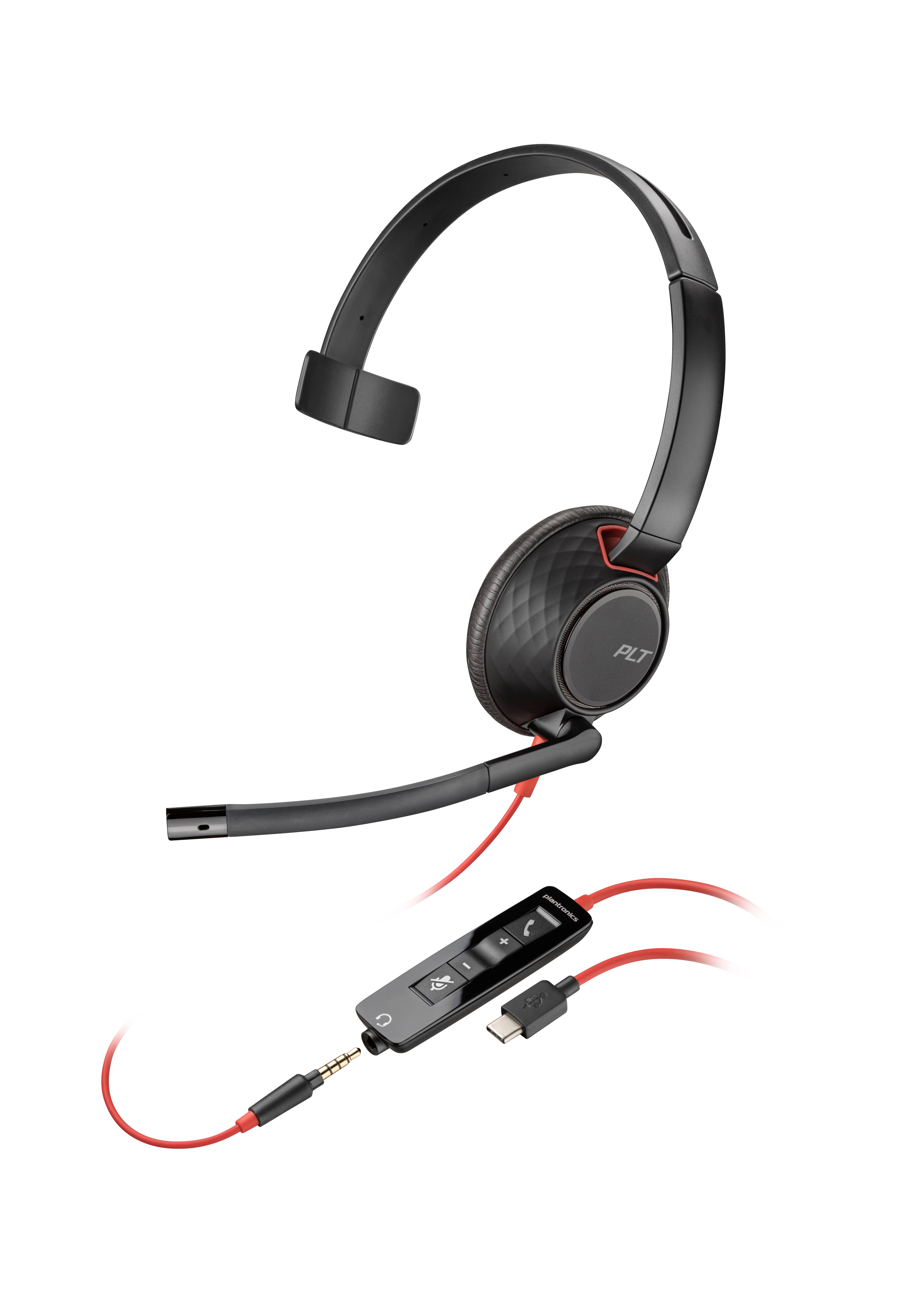 HP Poly Poly Blackwire C5210 USB-C-headset + inline-kabel (bulk) (805H4A6) thumbnail