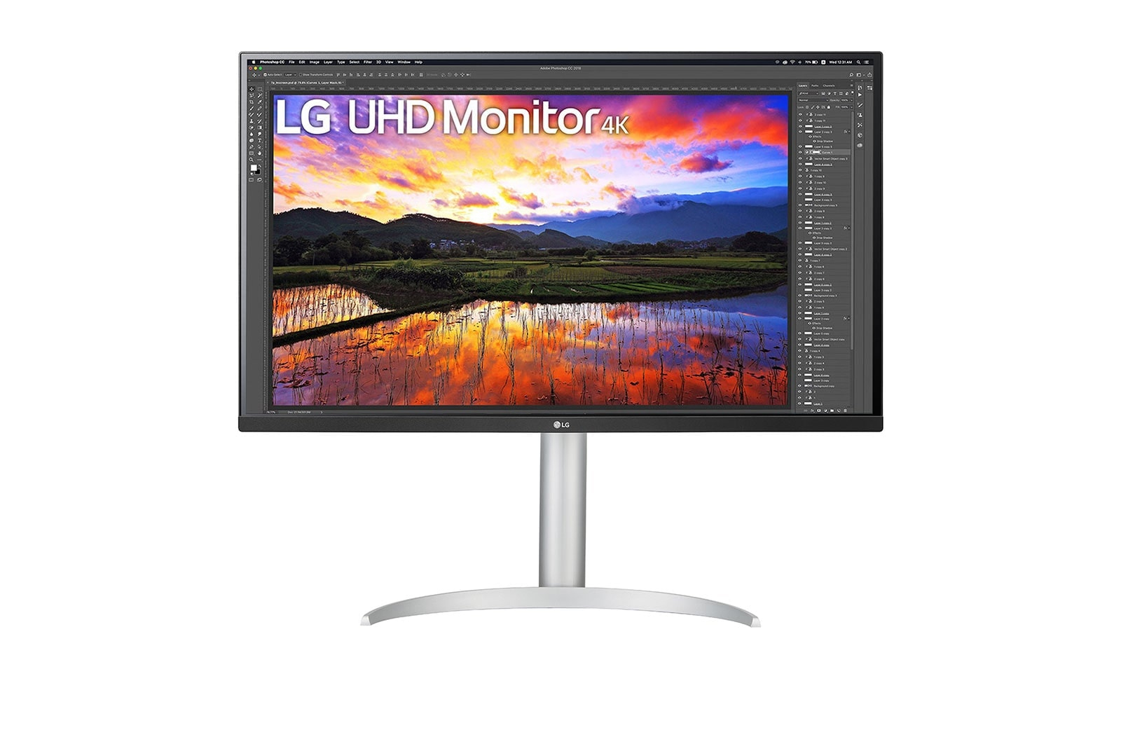 LG 32UP55NP-W computer monitor 80 cm (31.5) 3840 x 2160 Pixels 4K Ultra HD Wit (32UP55NP-W.AEU) thumbnail