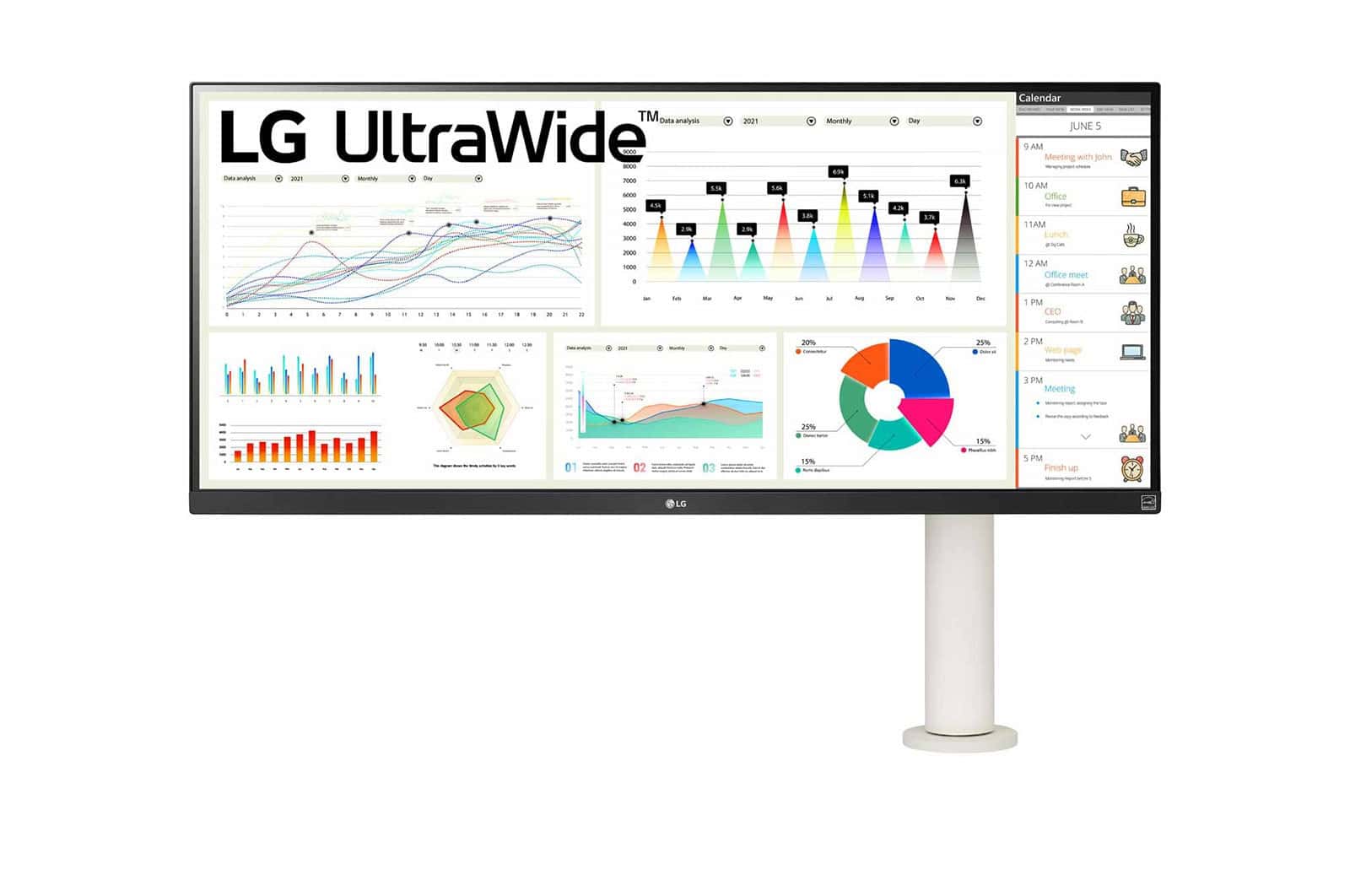 LG 34WQ68X-W computer monitor 86,4 cm (34) 2560 x 1080 Pixels Quad HD LCD Wit (34WQ68X-W) thumbnail
