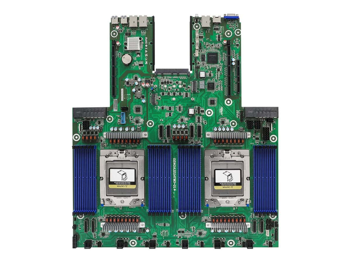 ASRock Mainboard GENOA2D24G-2L+ Proprietary Dual Sockel SP5 Single (GENOA2D24G-2L+) thumbnail