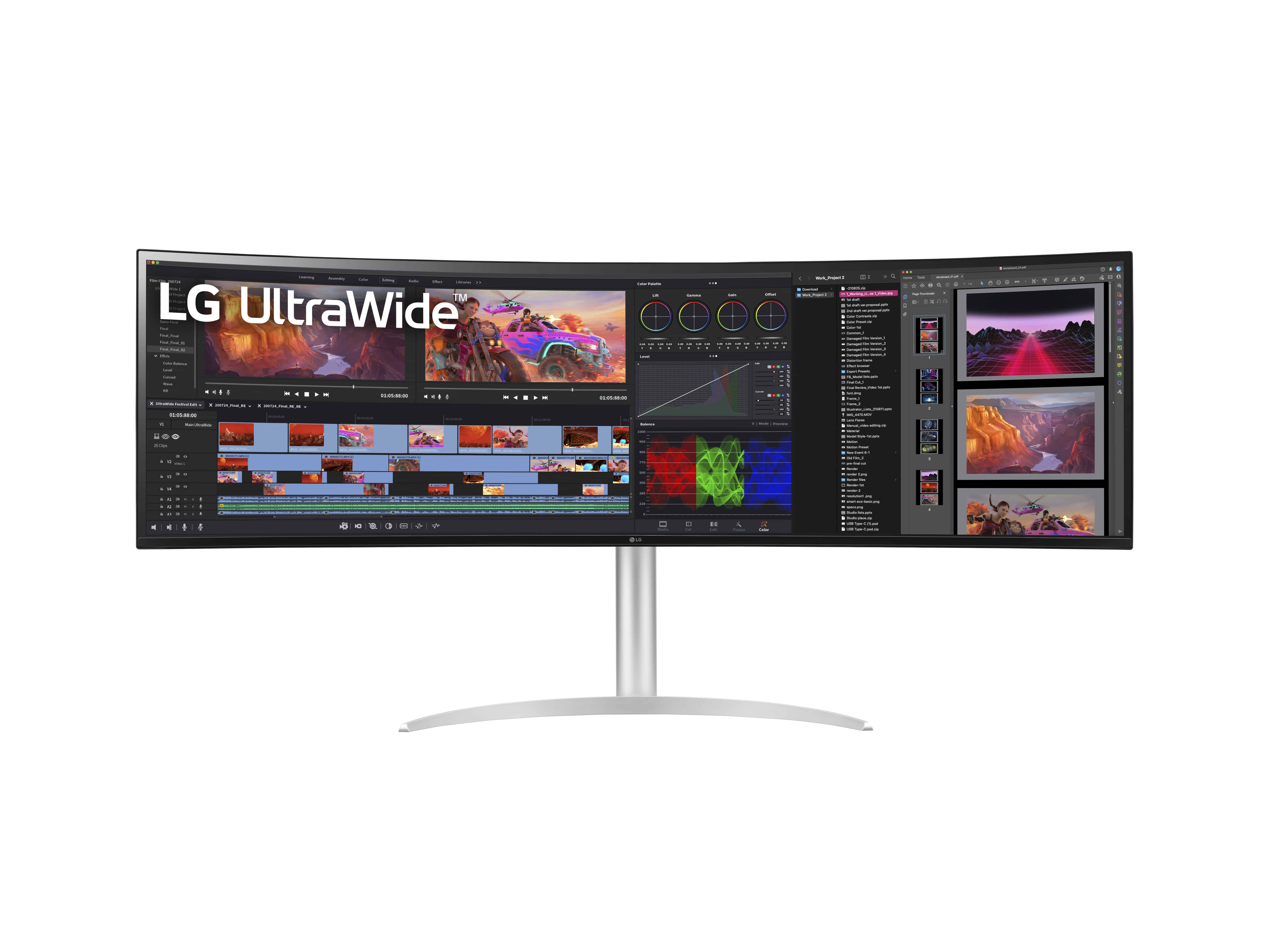 LG 49WQ95C-W 124,5 cm (49) LED (49WQ95C-W.AEU) thumbnail