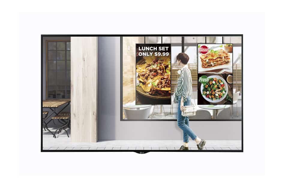 LG 49XS2E-B beeldkrant Digitale signage flatscreen 124,5 cm (49) IPS 2500 cd/m² Full HD Zwart Web OS 24/7 (49XS2E-B) thumbnail