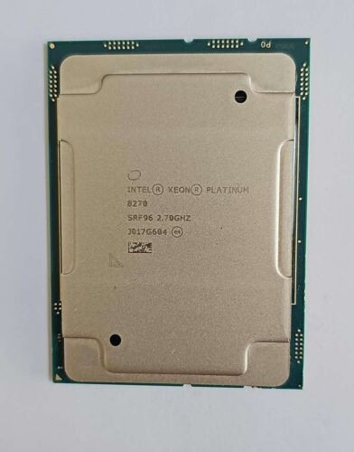 INTEL XEON 26 CORE CPU PLATINUM 8270 35.75M 2.70GHZ 205W (2933) (SRF96) thumbnail