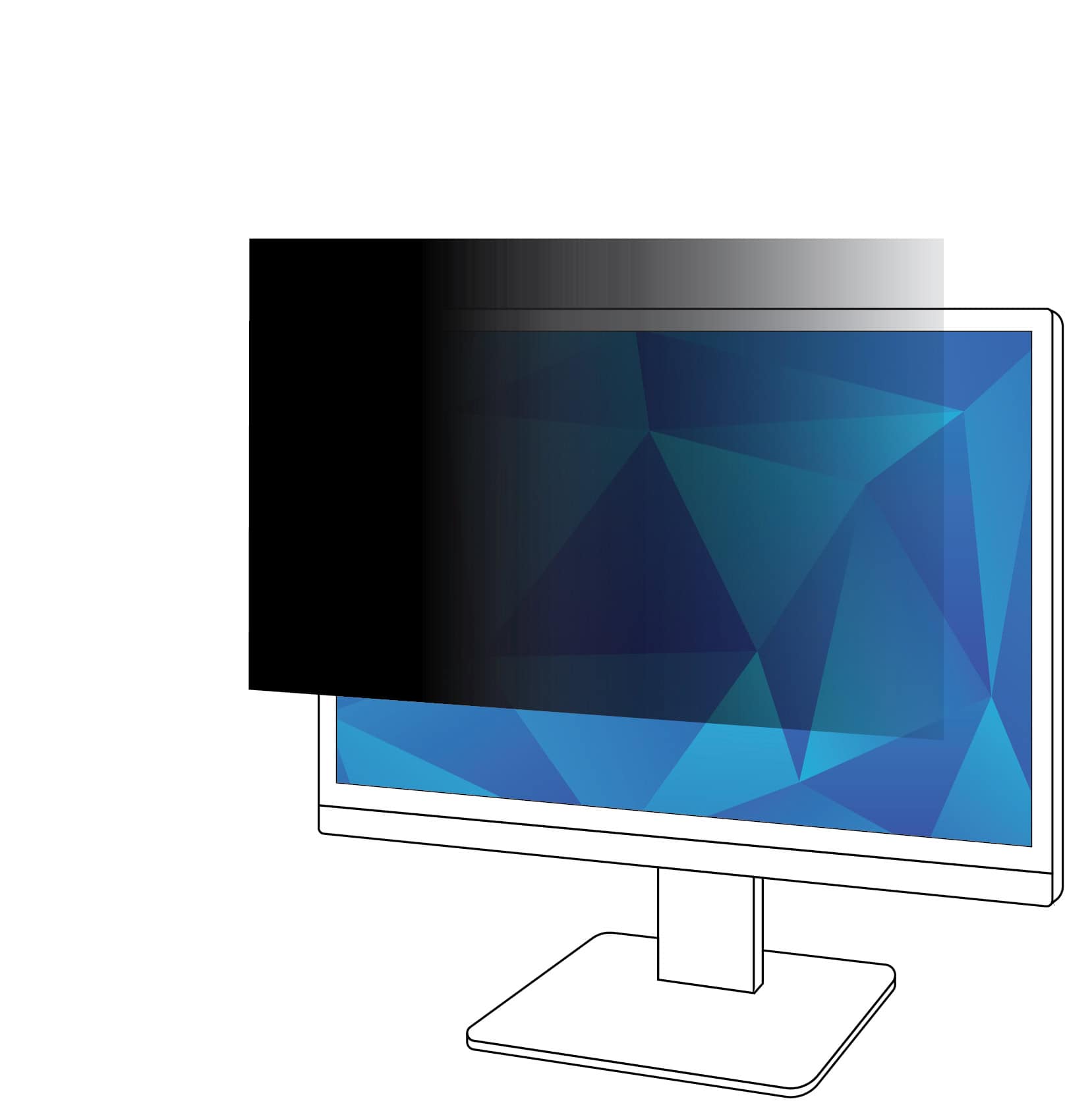 3M Privacy Filter voor 28in Monitor, 16:9, PF280W9B (PF280W9B) thumbnail
