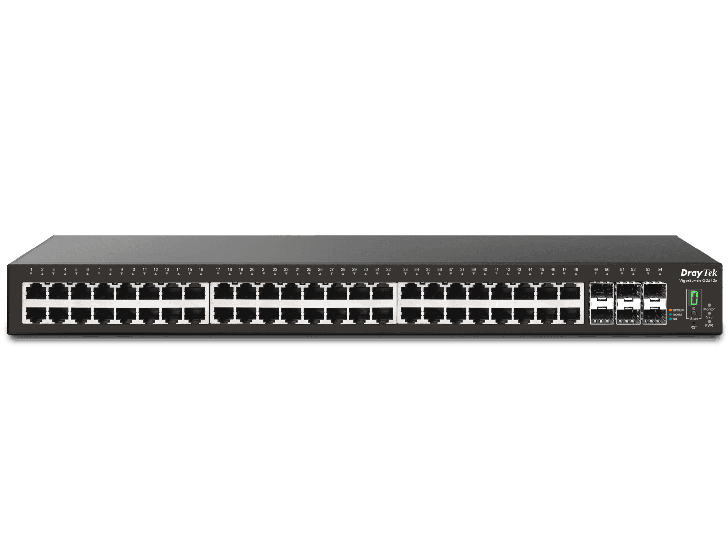 Draytek Switch 440mm DrayTek VigorSwitch  G-2542xs 6*SFP+/48*GE retail (VSWITCHG2542XS-DE-AT-CH) thumbnail