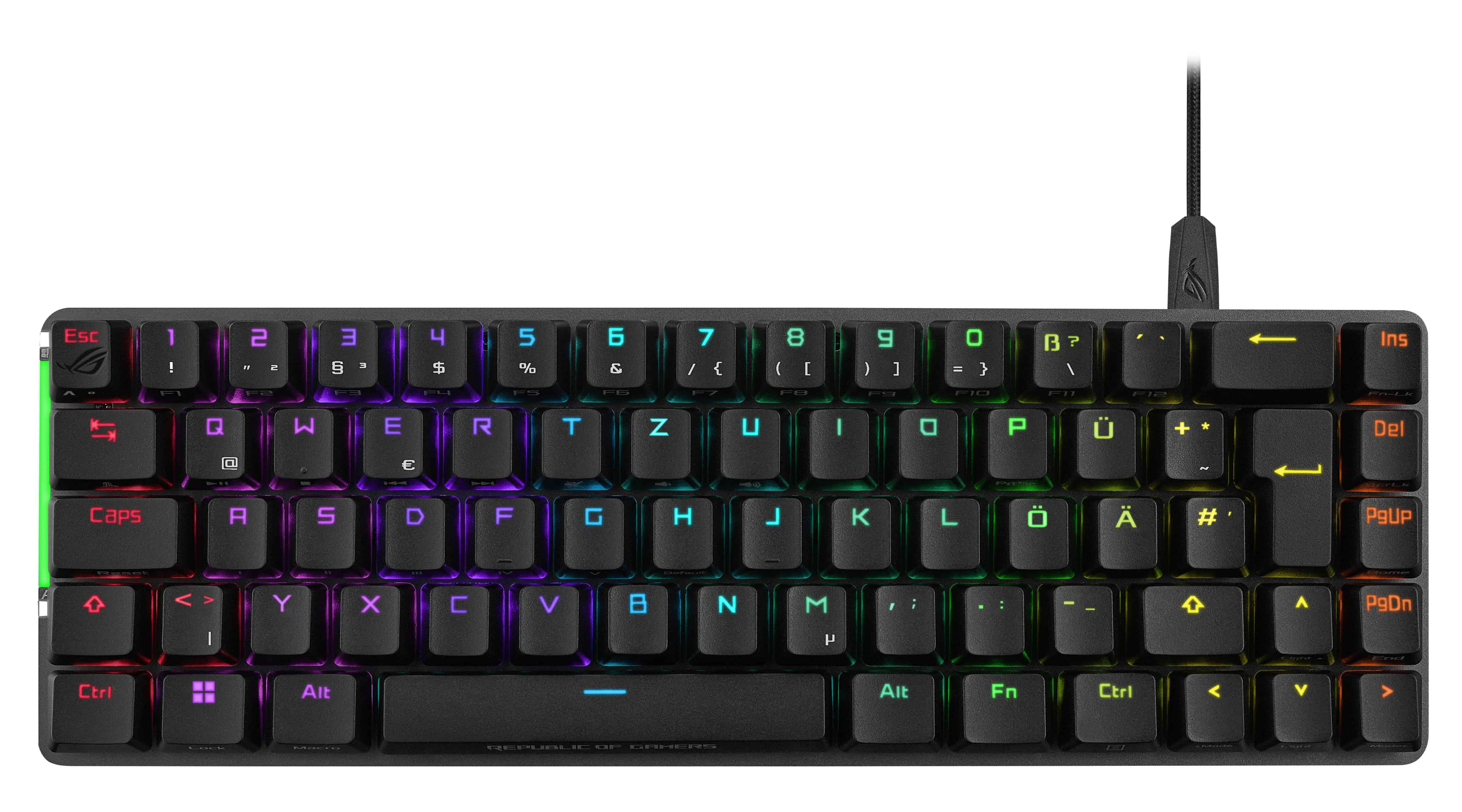 ASUS M602 FALCHION ACE/NXRD/BLK/US/PBT toetsenbord Gamen USB Zwart (90MP0346-BKUA01) thumbnail