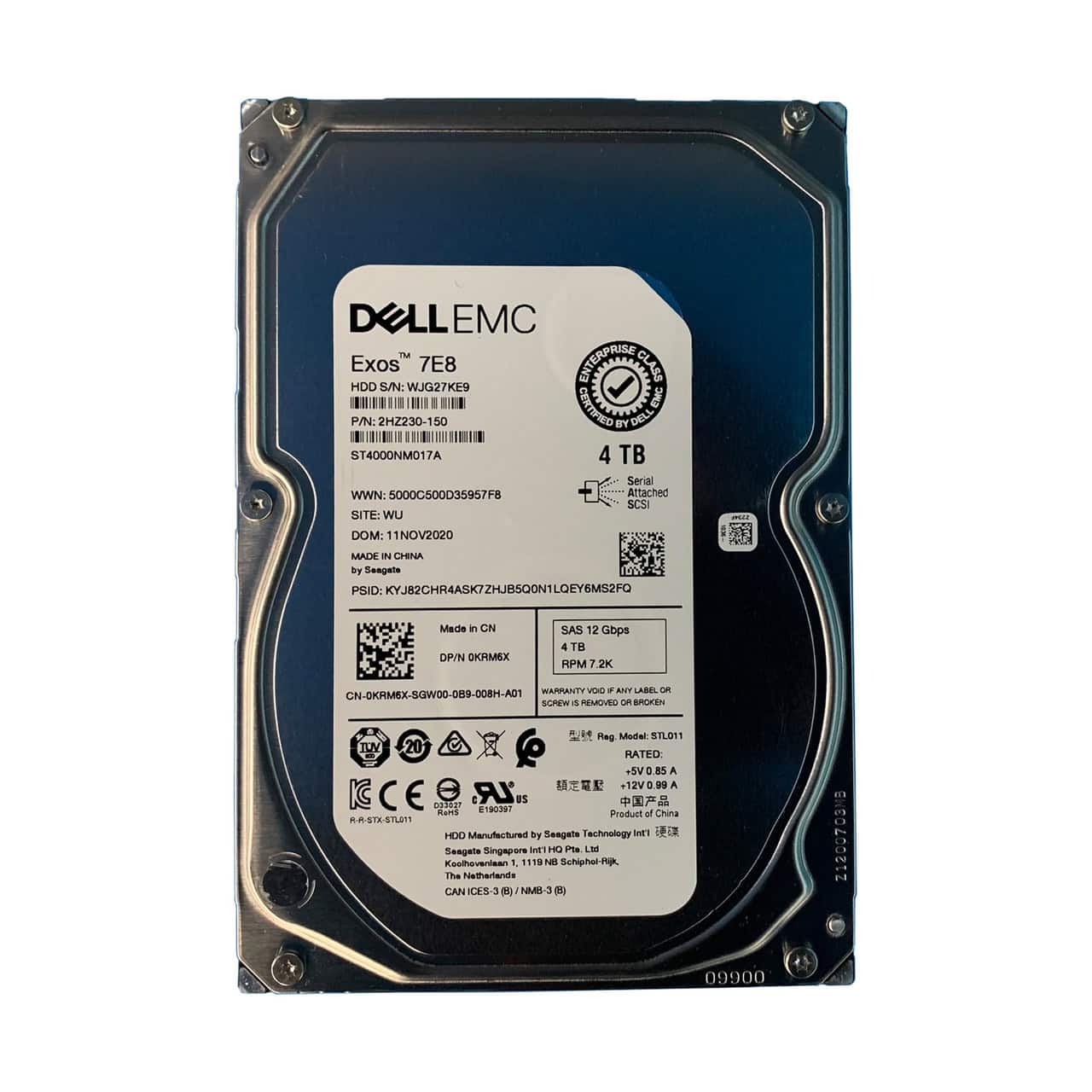 Dell 4TB 7.2K SAS HDD (0KRM6X-RFB) thumbnail