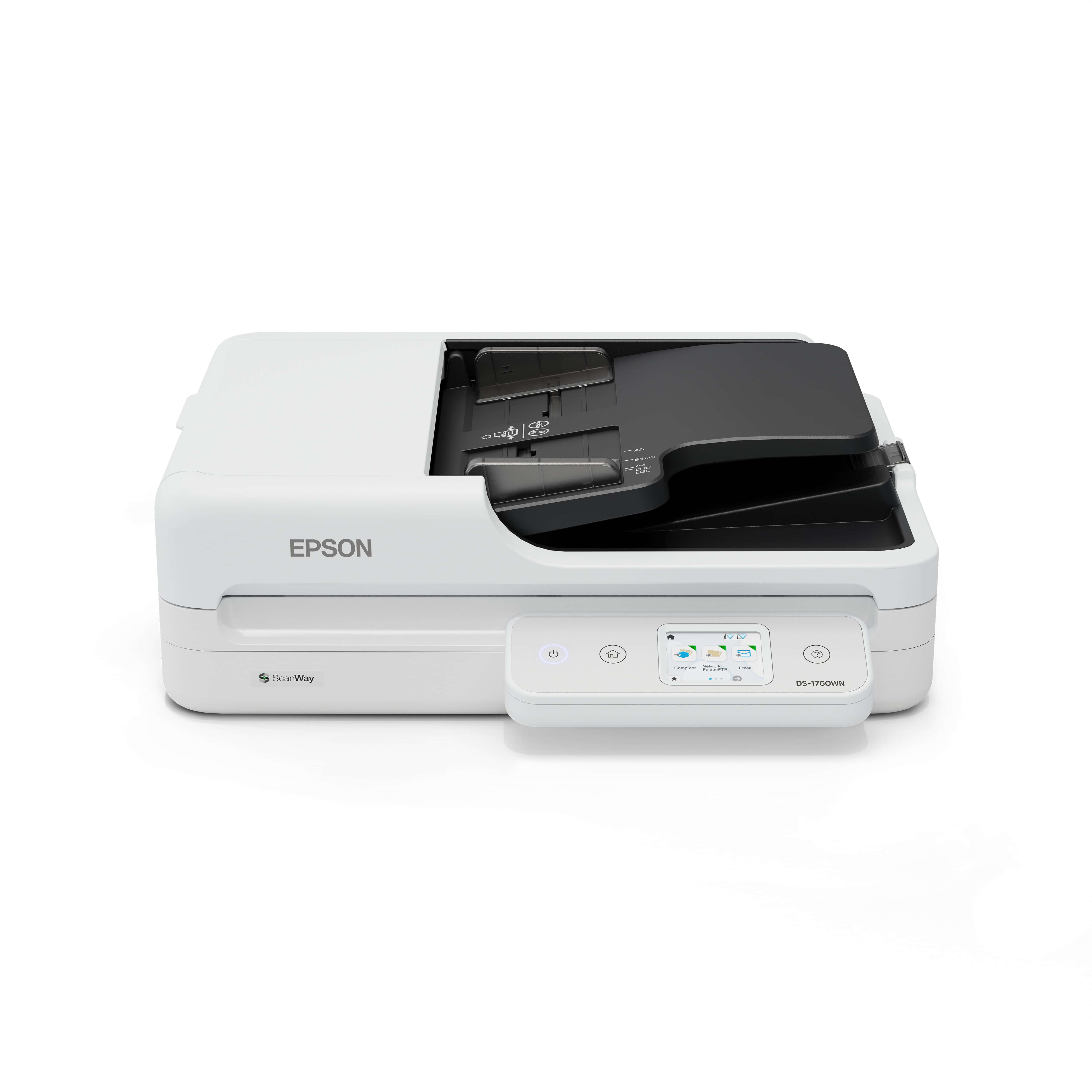 Epson WorkForce DS-1760WN Flatbed-/ADF-scanner 1200 x 1200 DPI A4 Zwart, Wit (B11B274401) thumbnail
