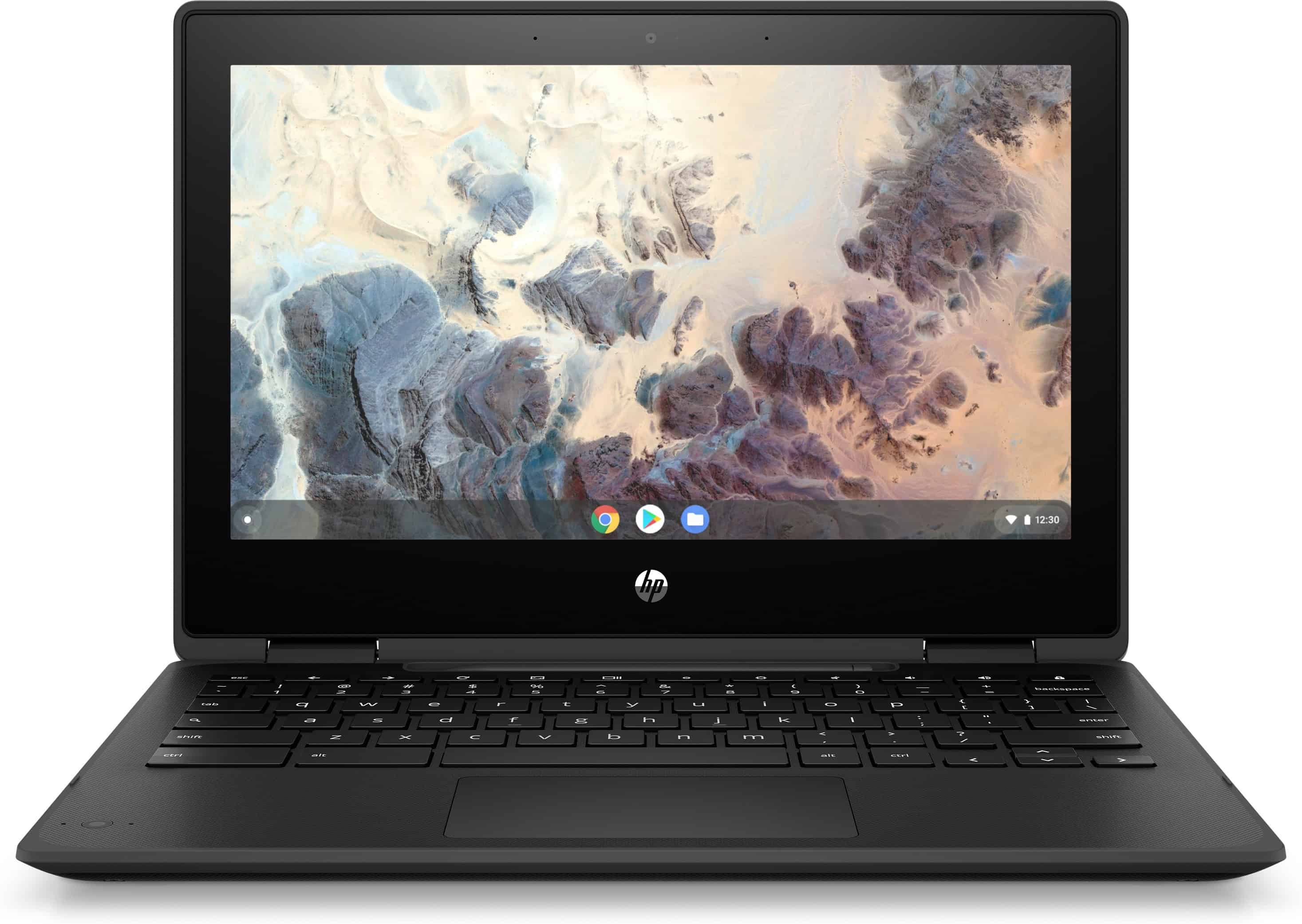 HP Chromebook x360 11 G4 Intel® Celeron® N5100 29,5 cm (11.6") Touchscreen HD 8 GB LPDDR4x-SDRAM 64 GB eMMC Wi-Fi 6 (802.11ax) ChromeOS Zwart (305Y0EA#ABH) thumbnail