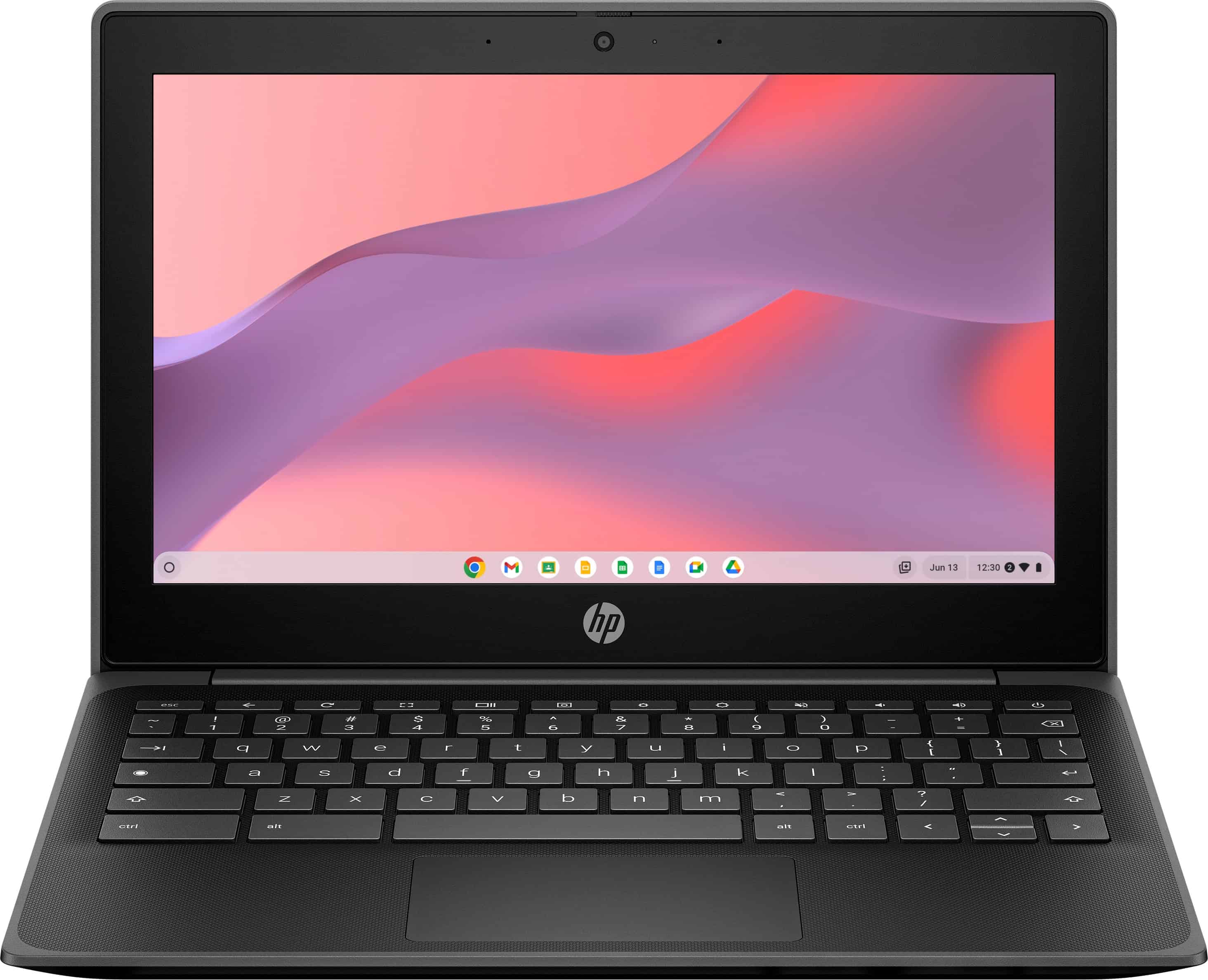 HP Chromebook Fortis G10 Intel® N N200 29,5 cm (11.6") HD 8 GB LPDDR5x-SDRAM 64 GB eMMC Wi-Fi 6E (802.11ax) ChromeOS Zwart (5P9L7EA#ABH) thumbnail
