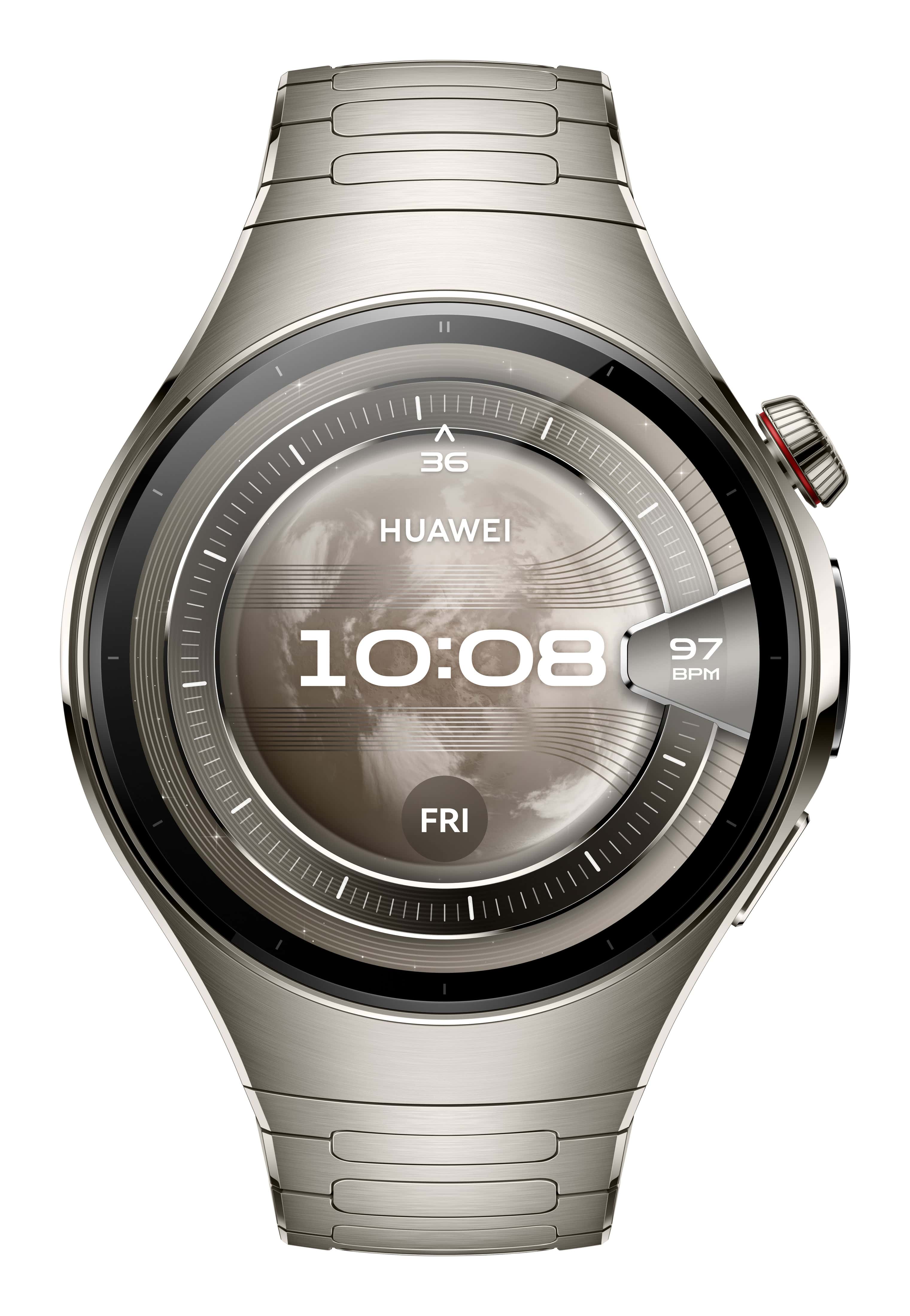 Huawei WATCH 5 3,81 cm (1.5) AMOLED 46 mm Digitaal 466 x 466 Pixels Touchscreen Zilver Wifi GPS (55020EVW) thumbnail