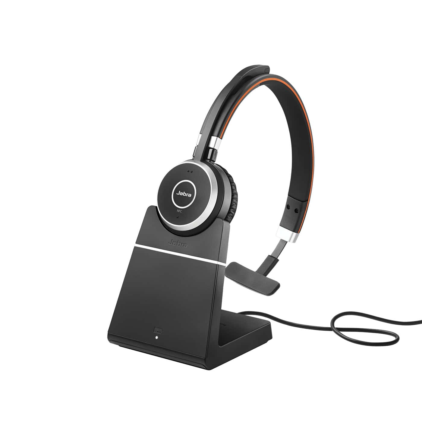Jabra Evolve 65 Headset Bedraad en draadloos Hoofdband Kantoor/callcenter Micro-USB Bluetooth Zwart (6593-823-499) thumbnail