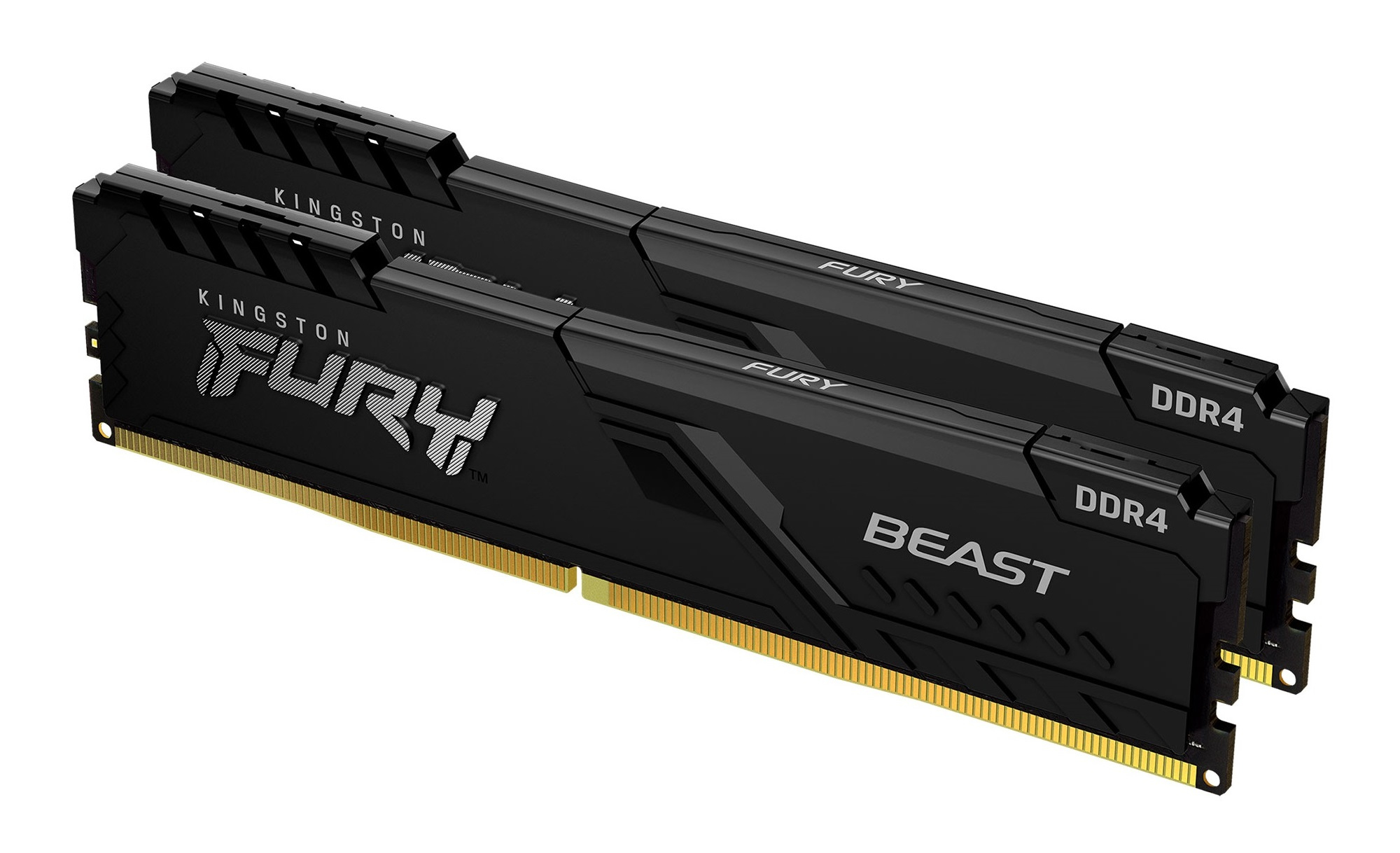 Kingston Technology FURY Beast 8GB 3200MT/s DDR4 CL16 DIMM (Kit van 2) Black (KF432C16BBK2/8) thumbnail