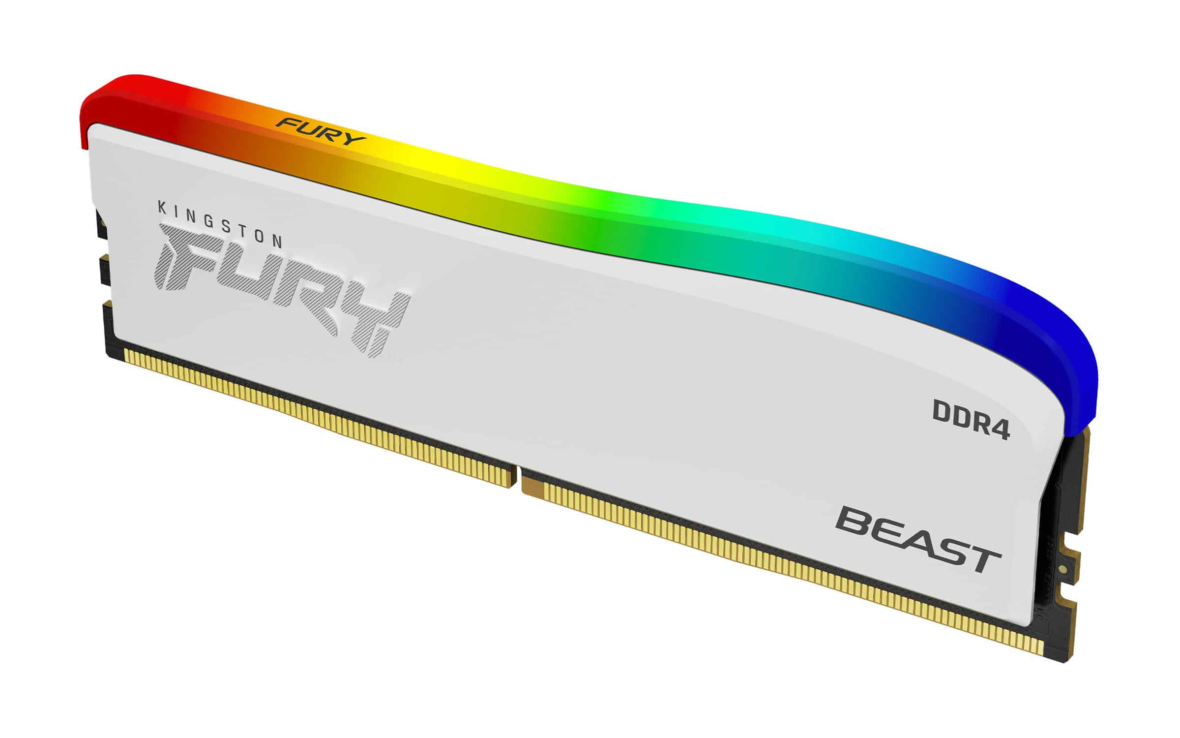 Kingston Technology FURY Beast 8GB 3600MT/s DDR4 CL17 DIMM White RGB SE (KF436C17BWA/8) thumbnail