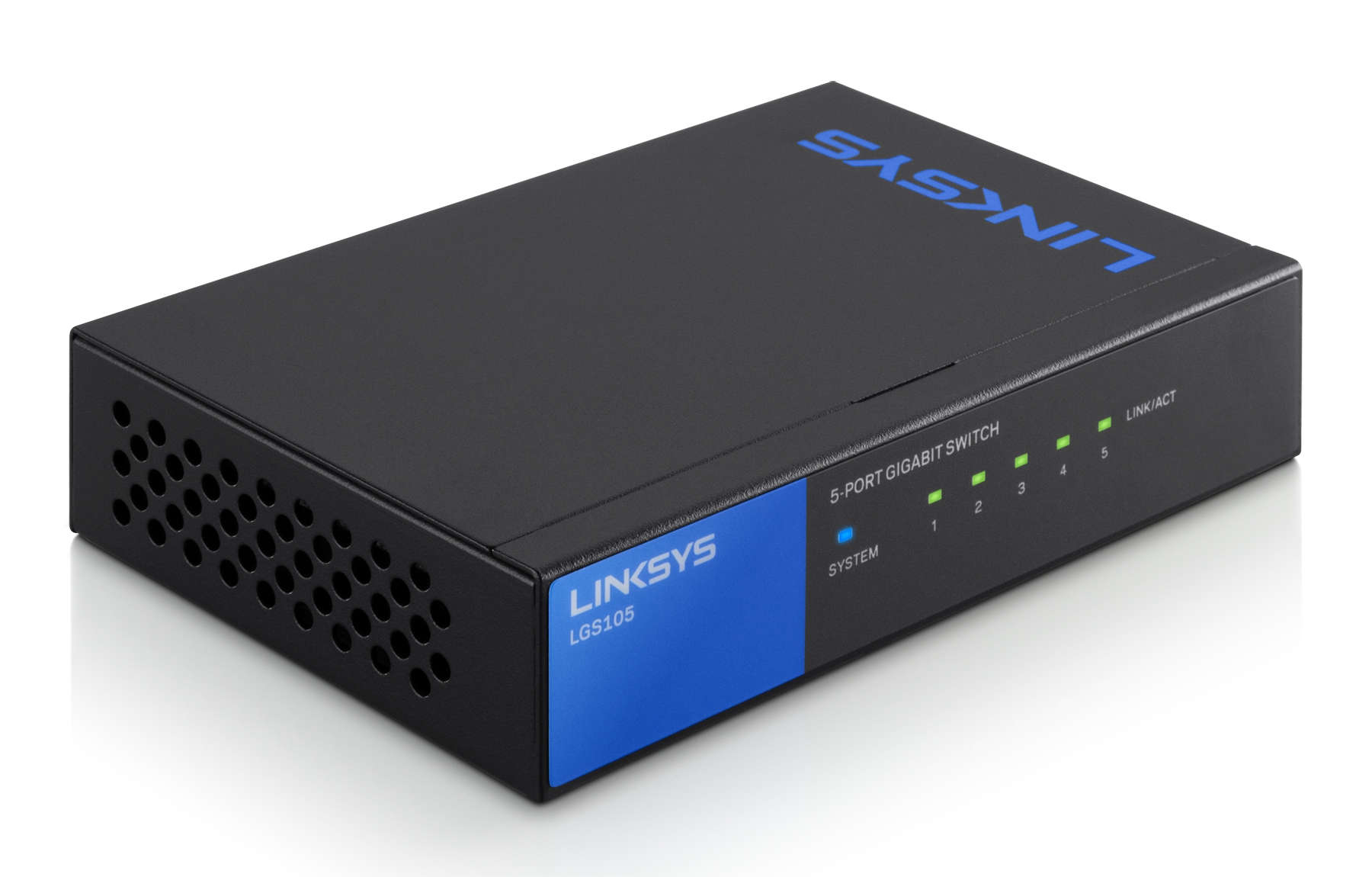 Linksys 5-poorts Gigabit - desktopswitch (LGS105) (LGS105-EU) thumbnail