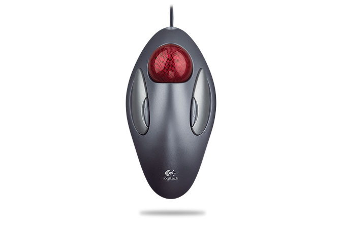 Logitech Trackman Marble muis USB Type-A + PS/2 Optisch (910-000808) thumbnail