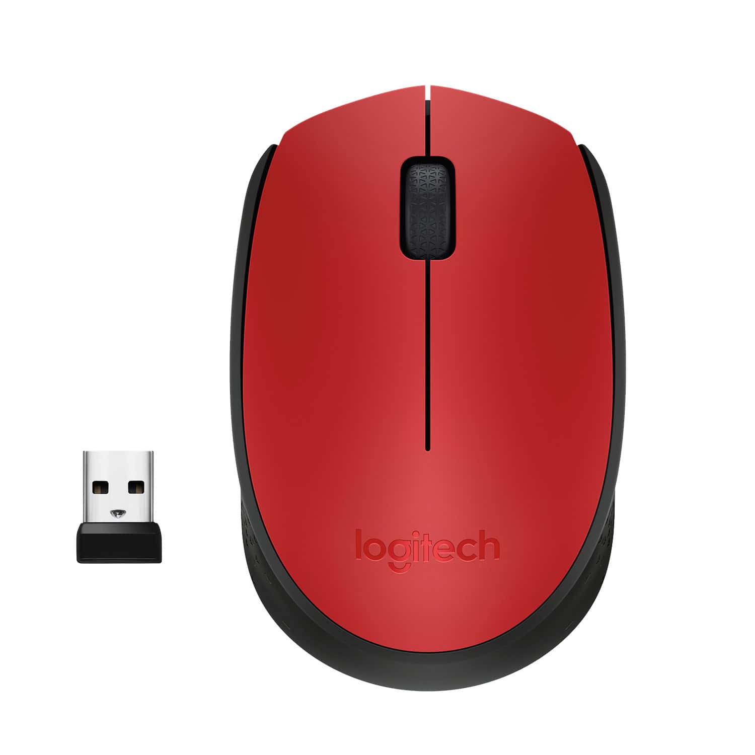Logitech M171 Red-K muis Ambidextrous RF Draadloos Optisch 1000 DPI (910-004641) thumbnail