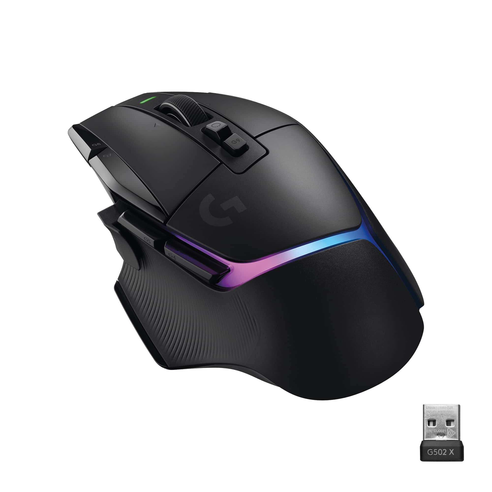 Logitech G G502 X Plus muis Rechtshandig RF Draadloos Optisch 25600 DPI (910-006162) thumbnail