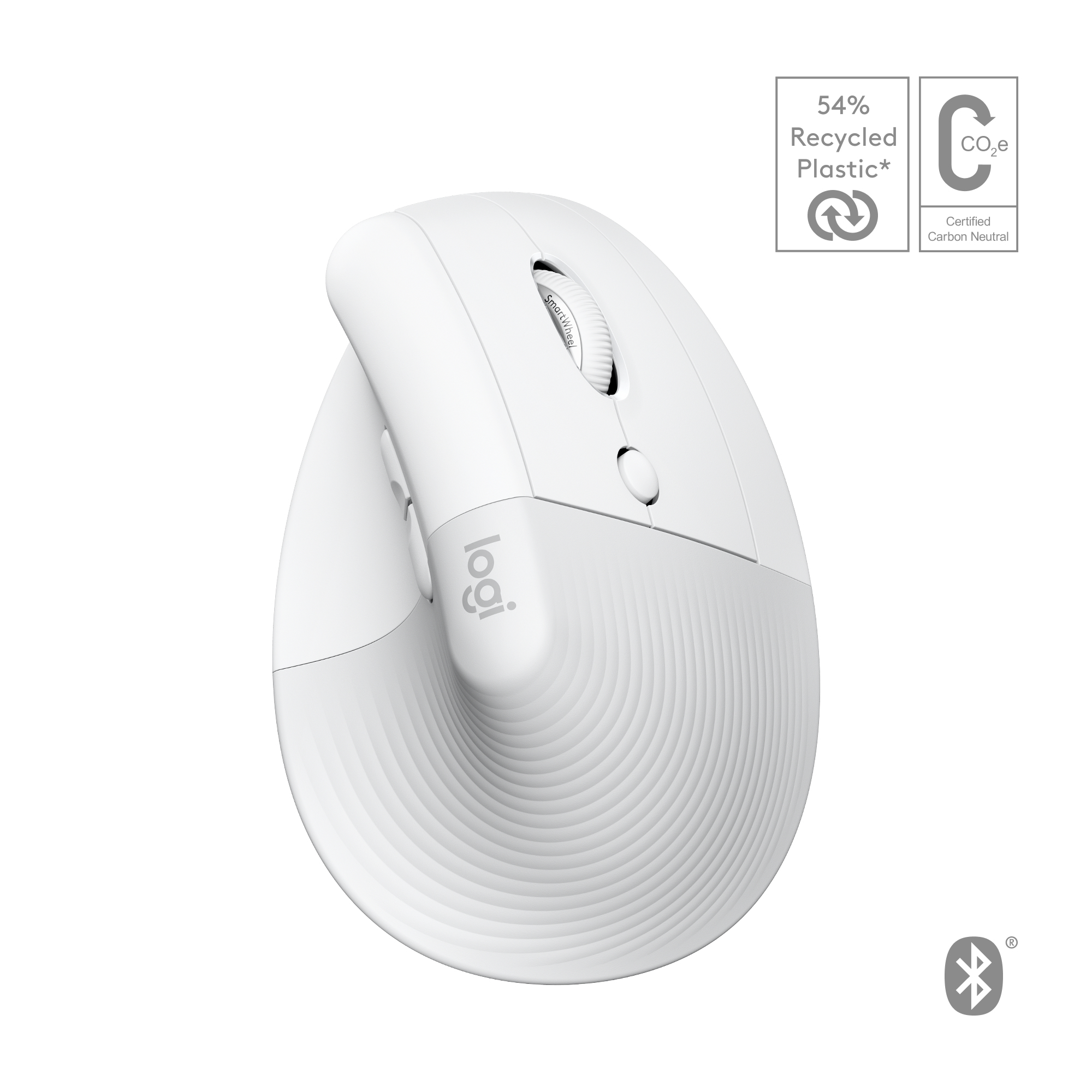 Logitech Lift for Mac muis Kantoor Rechtshandig RF-draadloos + Bluetooth Optisch 4000 DPI (910-006477) thumbnail