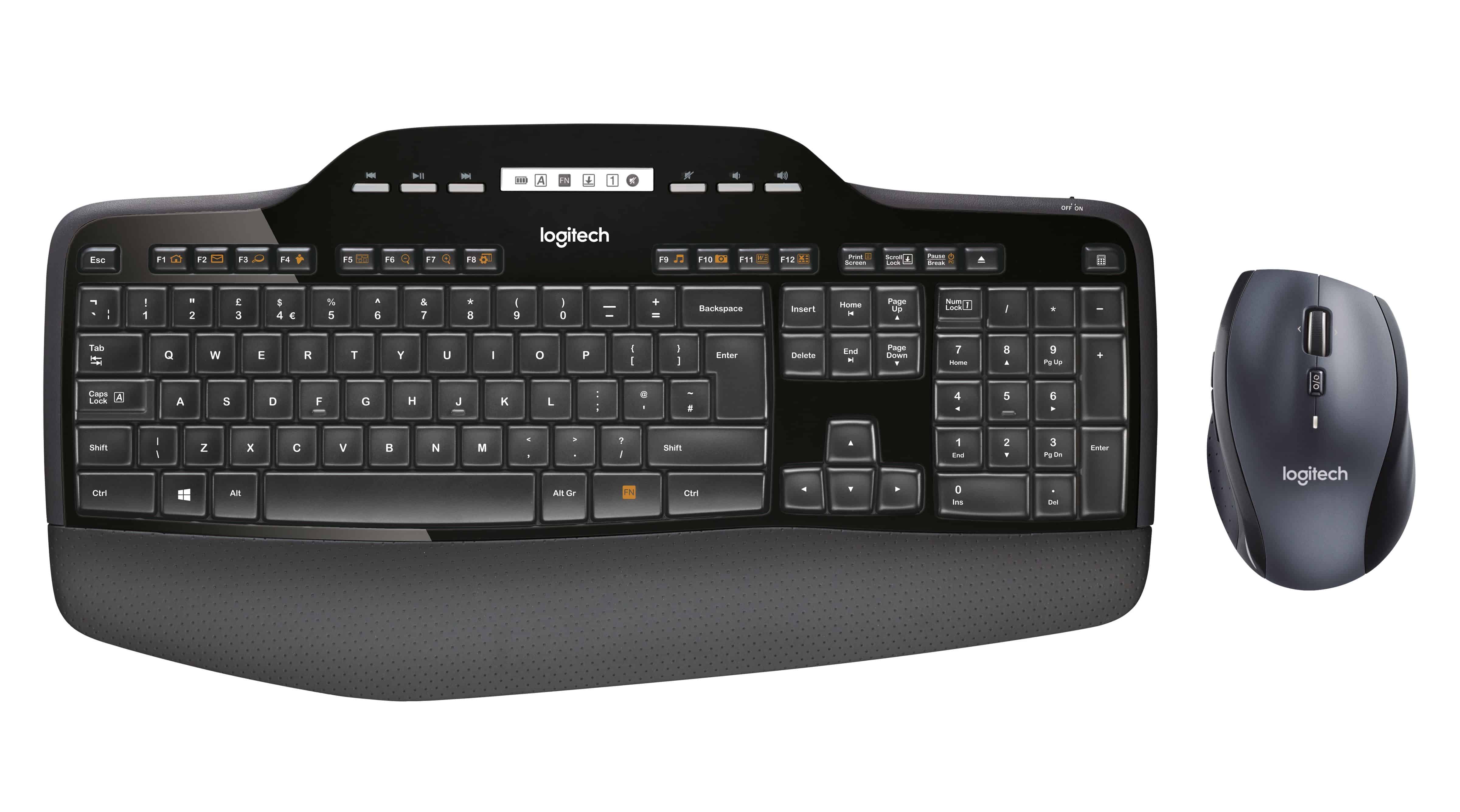 Logitech MK710 Performance toetsenbord Inclusief muis RF Draadloos QWERTY Scandinavisch Zwart (920-002443) thumbnail