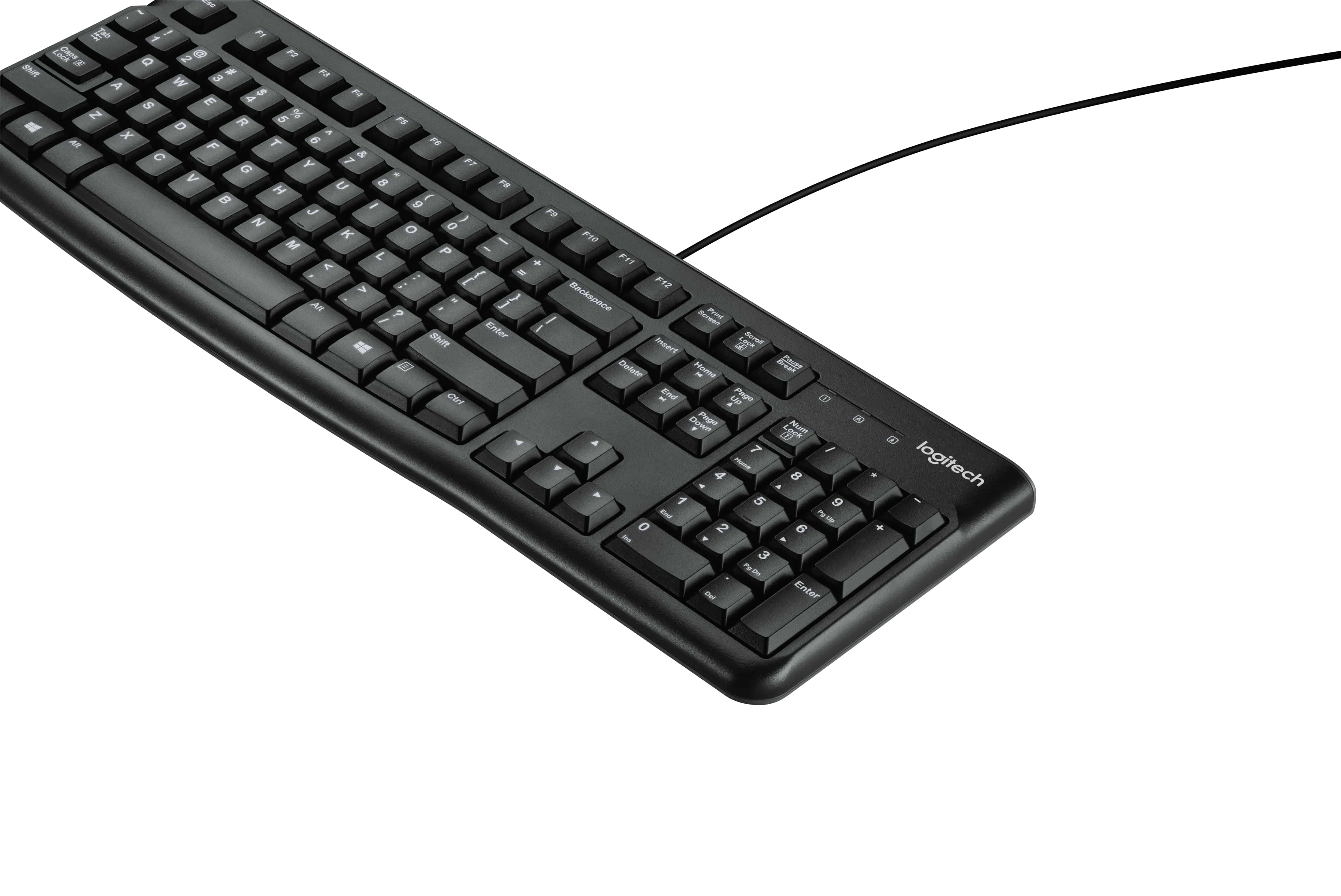 Logitech K120 Corded Keyboard toetsenbord USB QWERTY Engels Zwart (920-002508) thumbnail