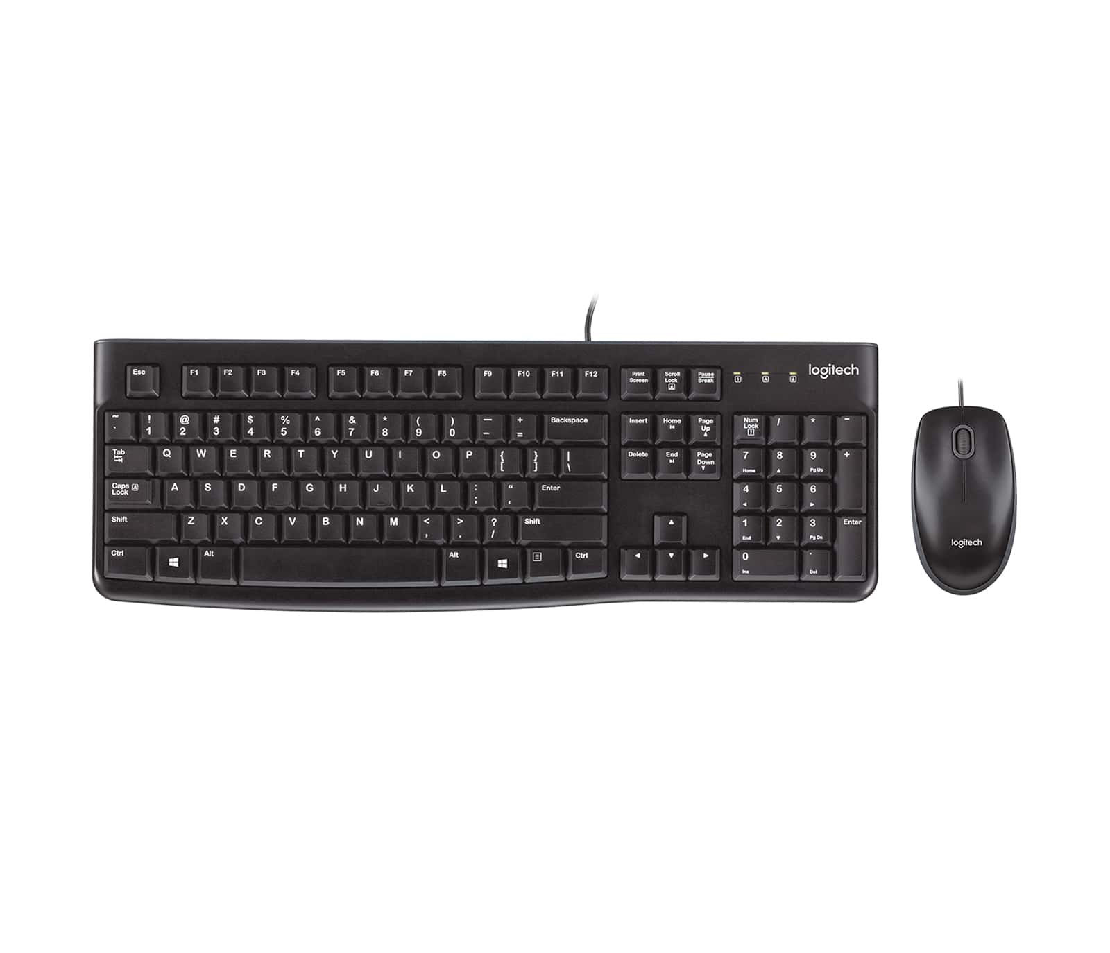 Logitech Desktop MK120 toetsenbord Inclusief muis USB QWERTY Engels Zwart (920-002552) thumbnail