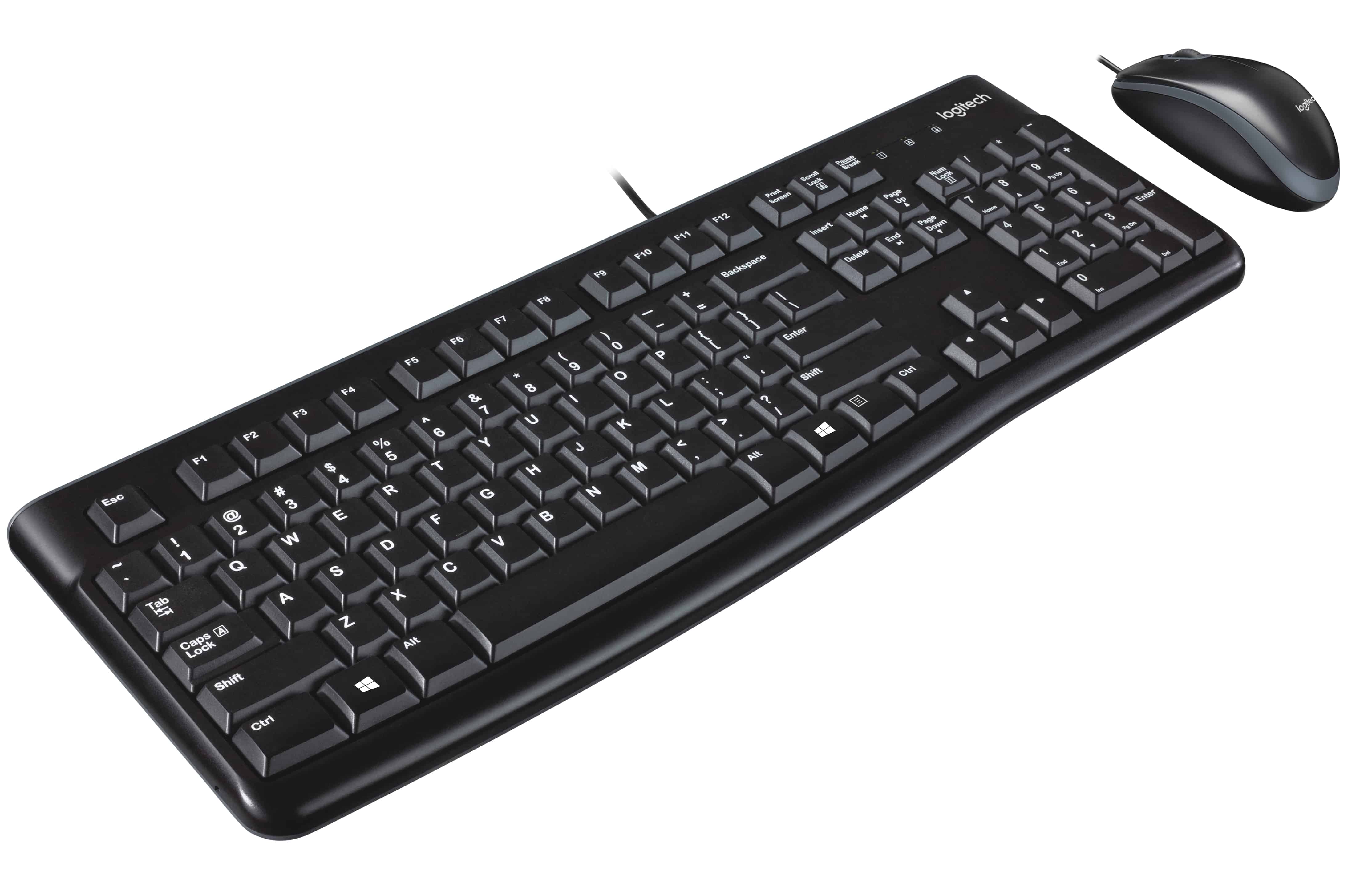 Logitech Desktop MK120 toetsenbord Inclusief muis USB QWERTY UK International Zwart (920-002562) thumbnail