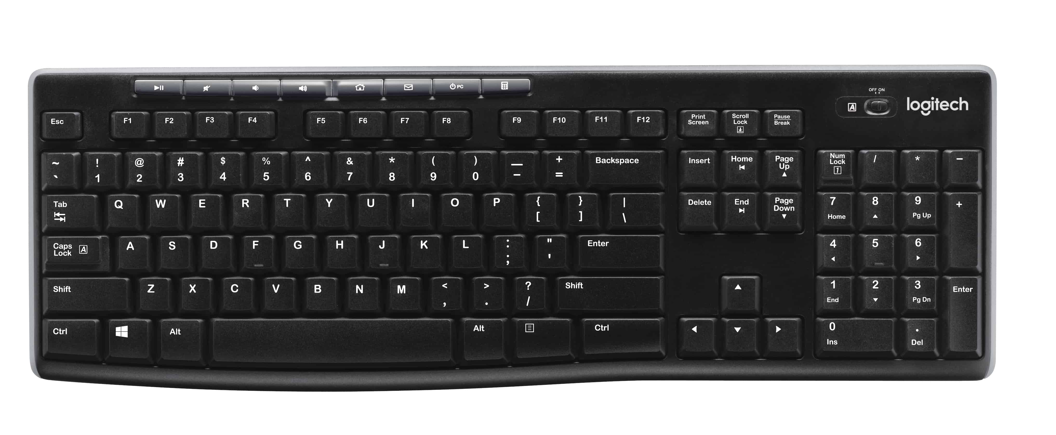 Logitech Wireless Keyboard K270 toetsenbord RF Draadloos QWERTY Engels Zwart (920-003736) thumbnail