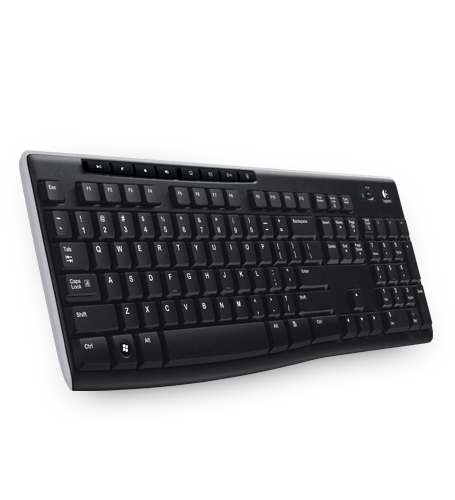 Logitech Wireless Keyboard K270 toetsenbord RF Draadloos QWERTY Engels Zwart (920-003738) thumbnail