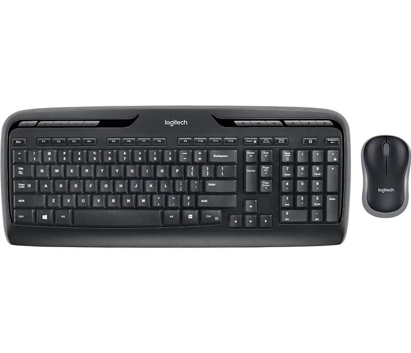 Logitech Wireless Combo MK330 toetsenbord Inclusief muis USB QWERTY Engels Zwart (920-003986) thumbnail
