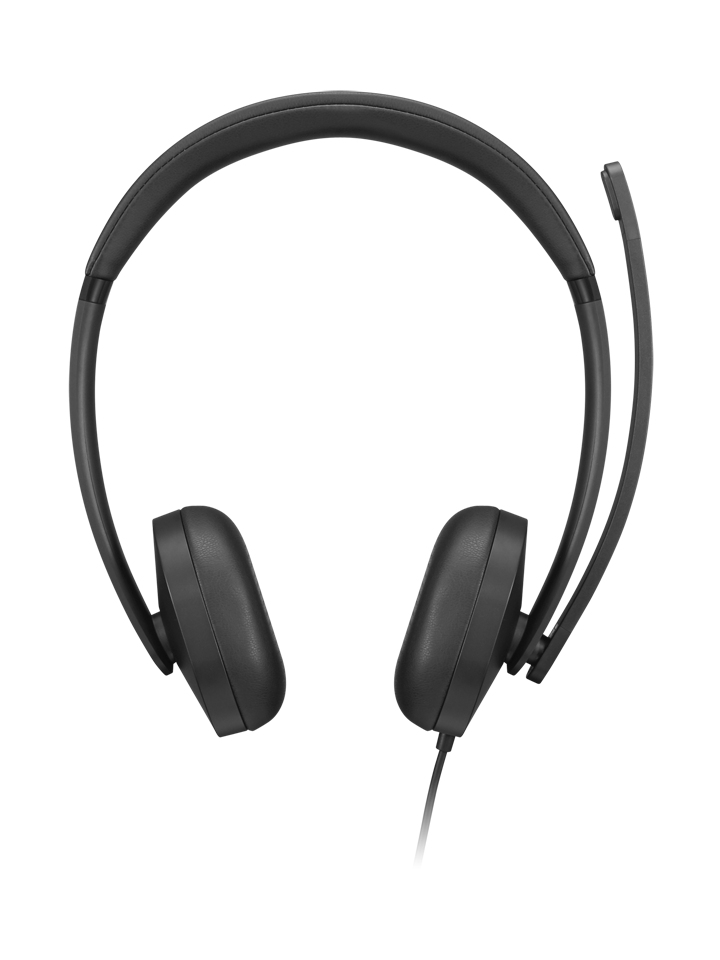 Lenovo VoIP Headset 5000 Bedraad Hoofdband Kantoor/callcenter USB Type-C Zwart (4XD1R88995) thumbnail