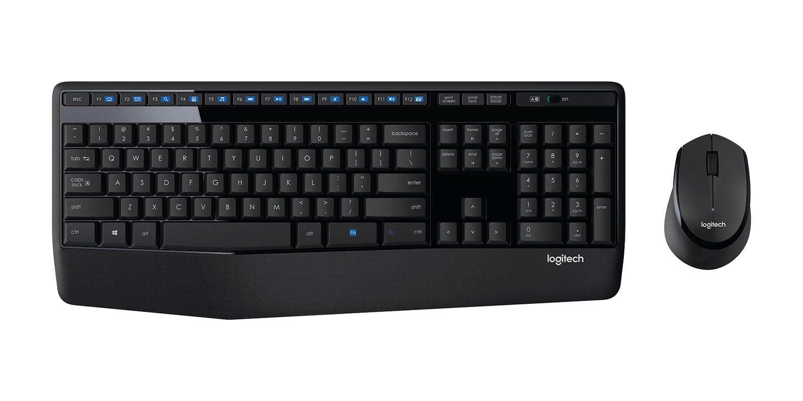 Logitech Wireless Combo MK345 toetsenbord Inclusief muis RF Draadloos Hebreeuws Zwart (920-007823) thumbnail