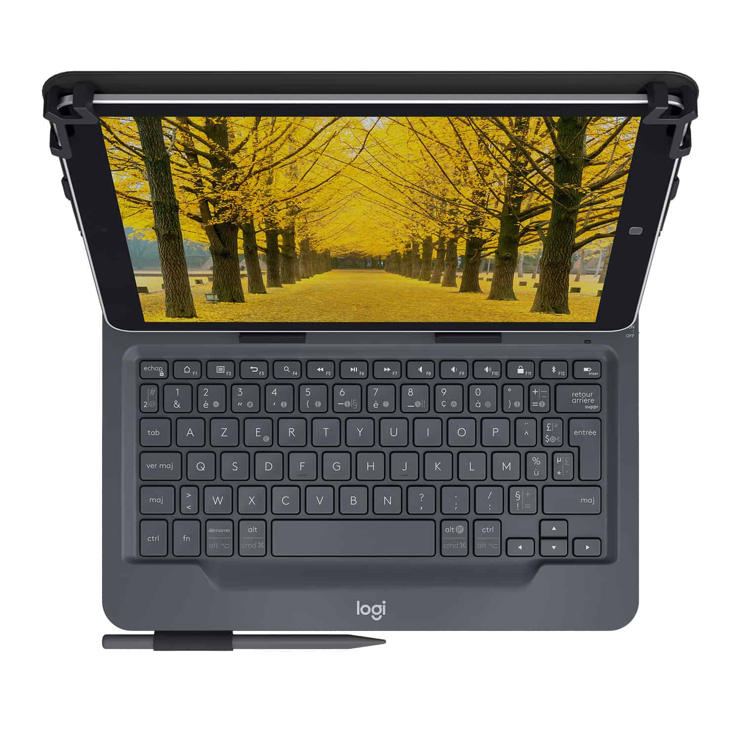 Logitech Universal Folio met geïntegreerd toetsenbord voor 9-10 inch Apple-, Android- of Windows-tablets (920-008338) thumbnail Logitech Universal Folio met geïntegreerd toetsenbord voor 9-10 inch Apple-, Android- of Windows-tablets (920-008338) thumbnail