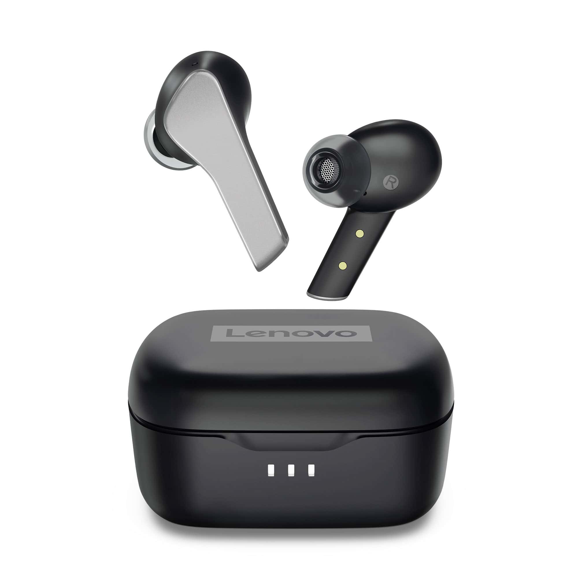Lenovo Smart Wireless Earbuds Headset Draadloos In-ear Muziek/Voor elke dag Bluetooth Zwart (ZA9A0015WW) thumbnail