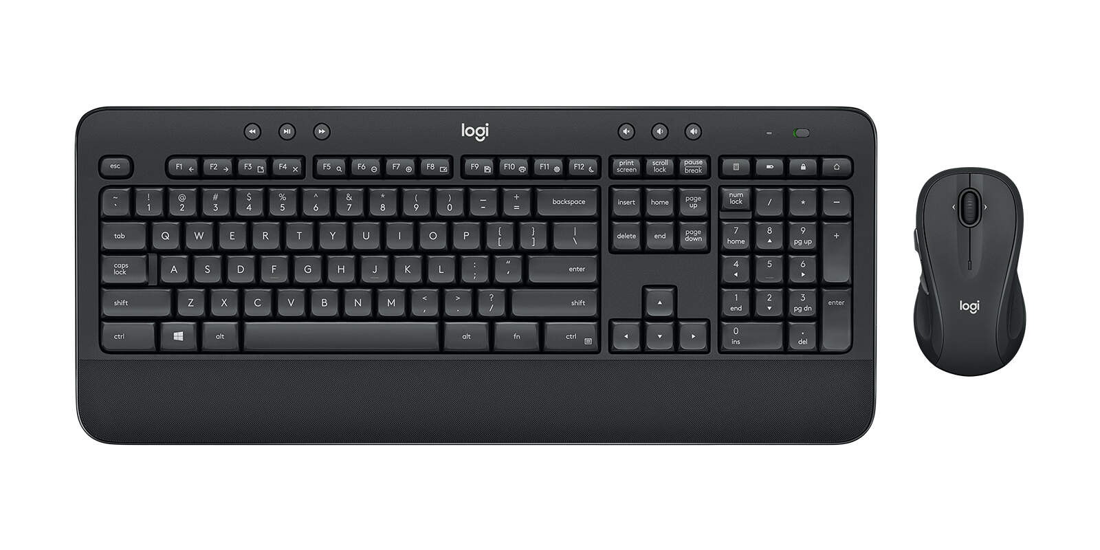 Logitech MK545 ADVANCED Wireless Keyboard and Mouse Combo toetsenbord Inclusief muis RF Draadloos Frans Zwart (920-008982) thumbnail