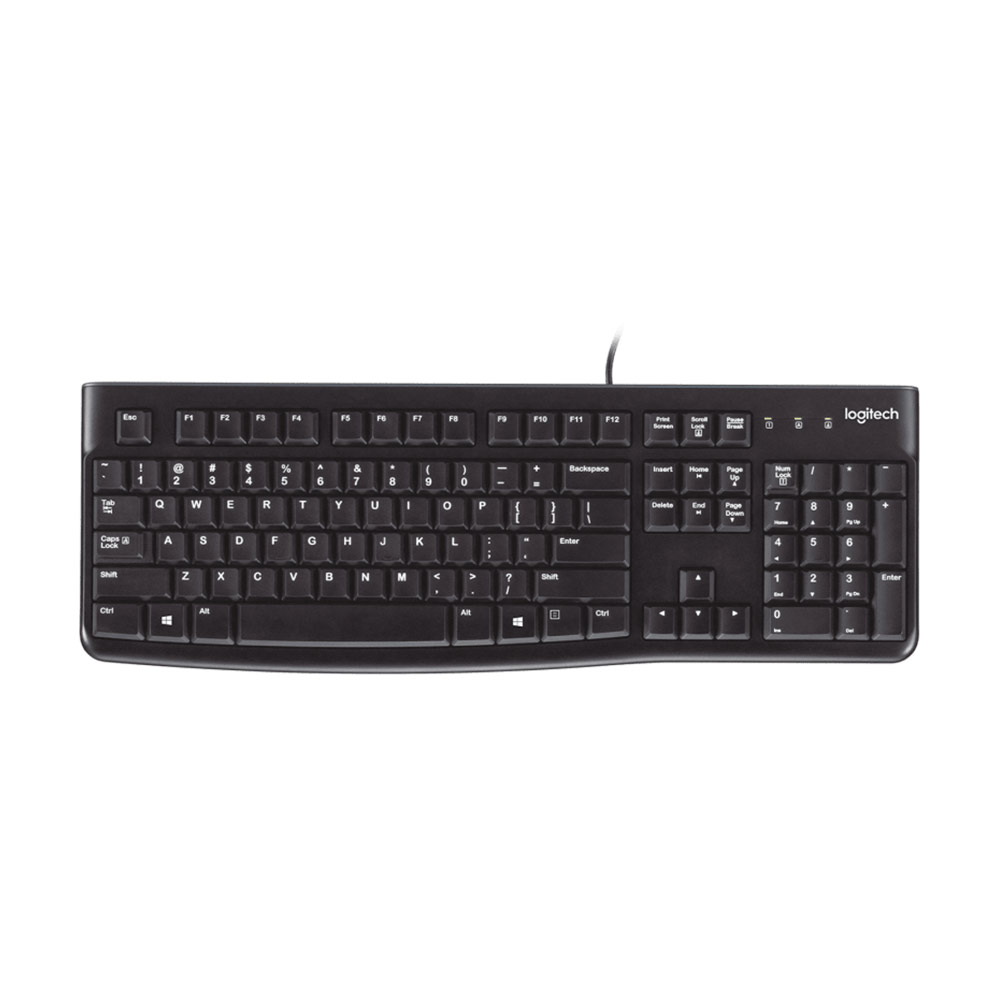 Logitech LOGI K120 Corded Keyboard black ARA102 (920-002495) thumbnail