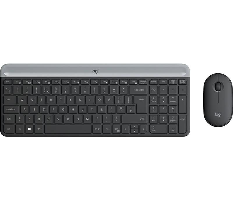 Logitech MK470 toetsenbord Inclusief muis RF Draadloos QWERTY Scandinavisch Grafiet (920-009200) thumbnail