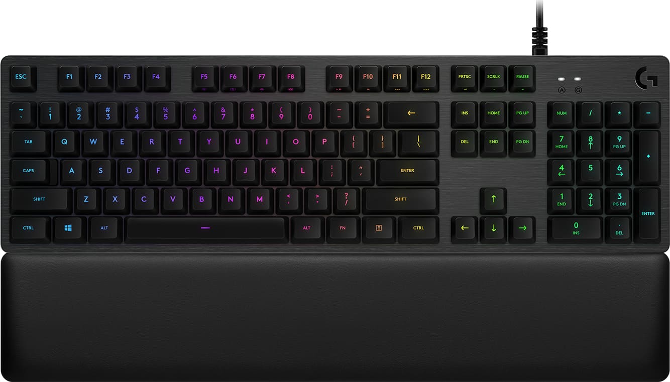 Logitech G G513 CARBON LIGHTSYNC RGB Mechanical Gaming Keyboard, GX Brown toetsenbord USB QWERTY Engels Koolstof (920-009328) thumbnail