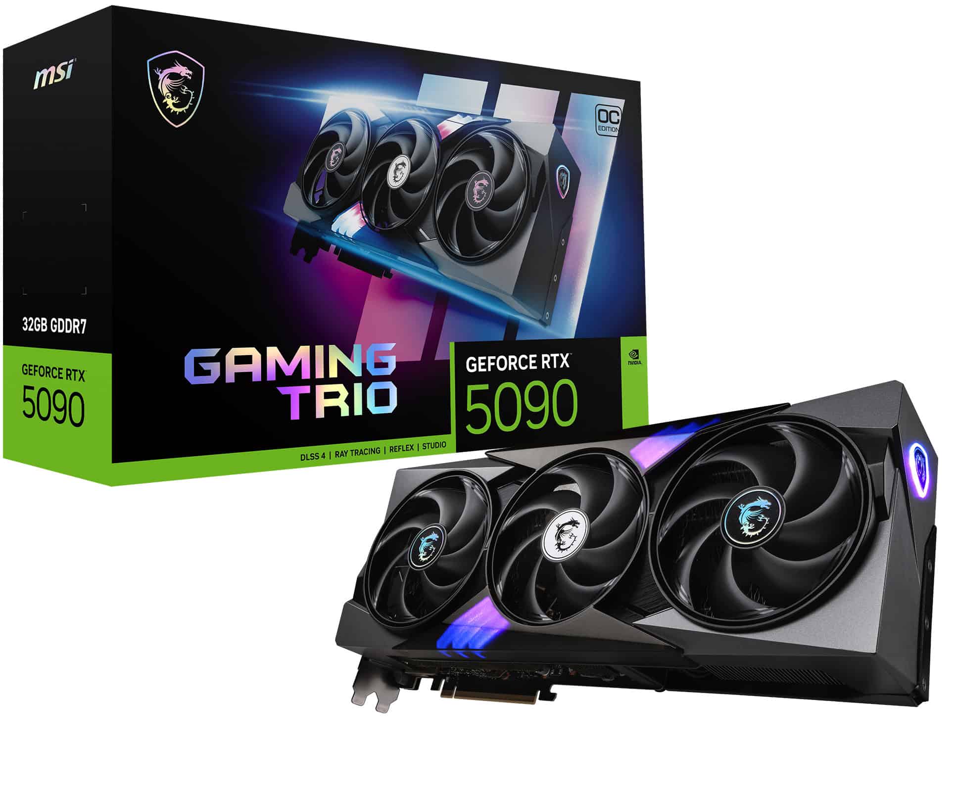 MSI GAMING GeForce RTX5090 TRIO OC 32GB NVIDIA GeForce RTX 5090 GDDR7 (GEFORCE RTX 5090 32G GAMING TRIO OC) thumbnail