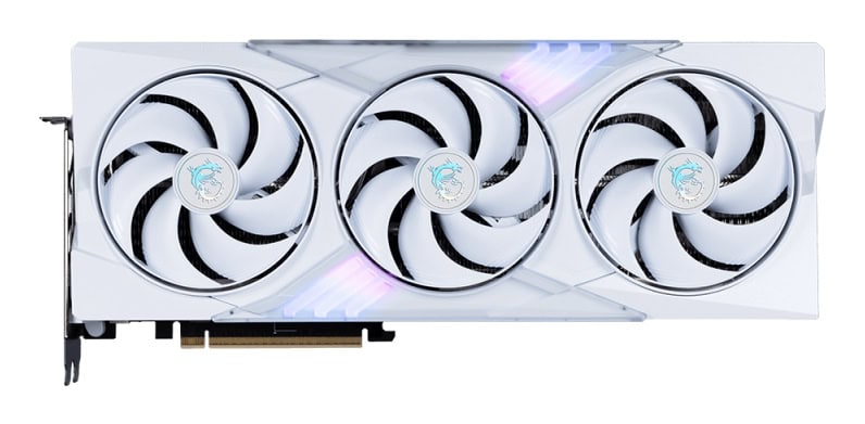 MSI GeForce RTX 5070 Ti 16G GAMING TRIO OC WHITE NVIDIA 16 GB GDDR7 (RTX 5070 TI 16G GAMING TRIO OC WHITE) thumbnail